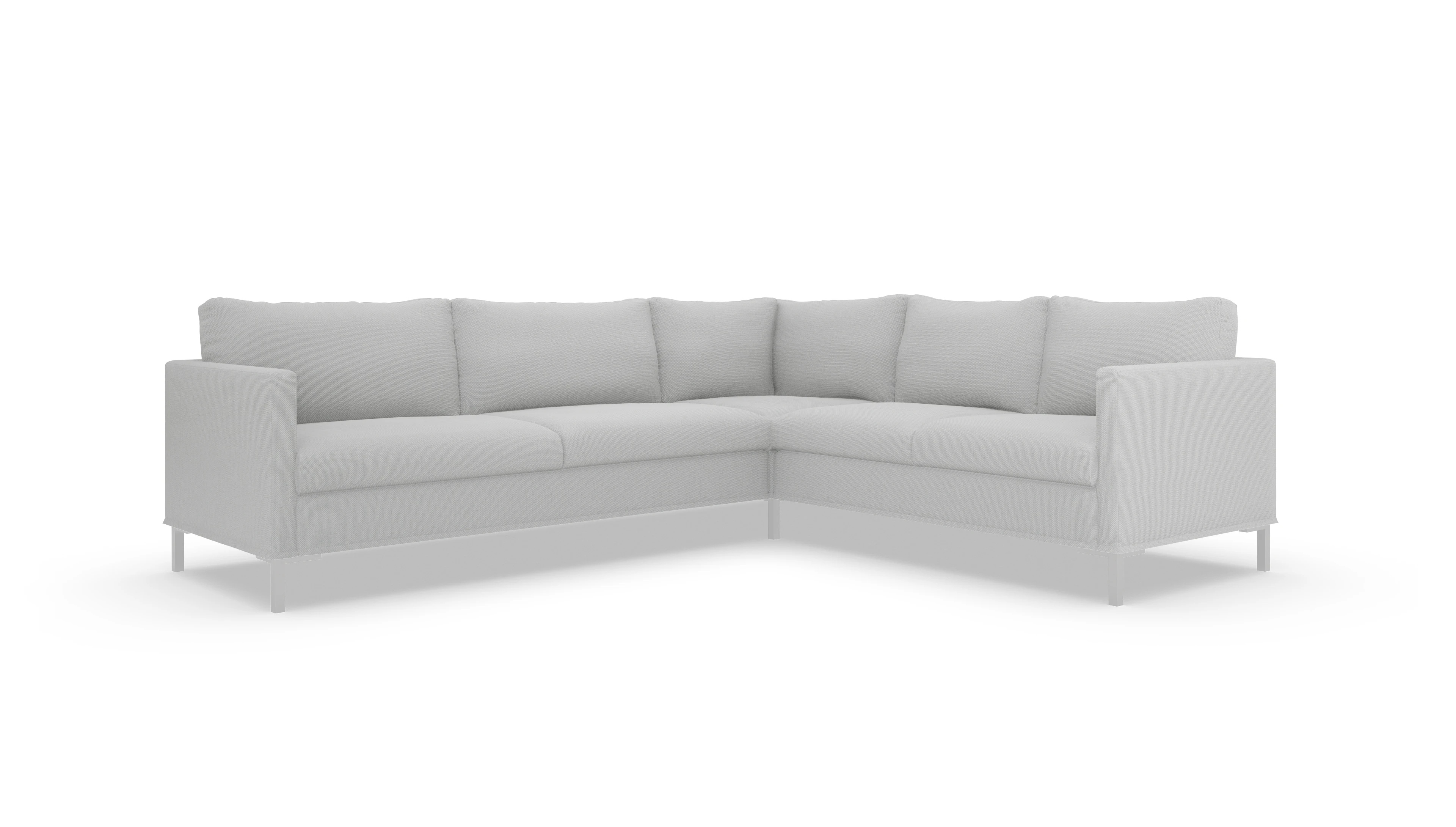 Ansicht des Produktes Jacobsen Ecksofa Rechts in Stoff grau