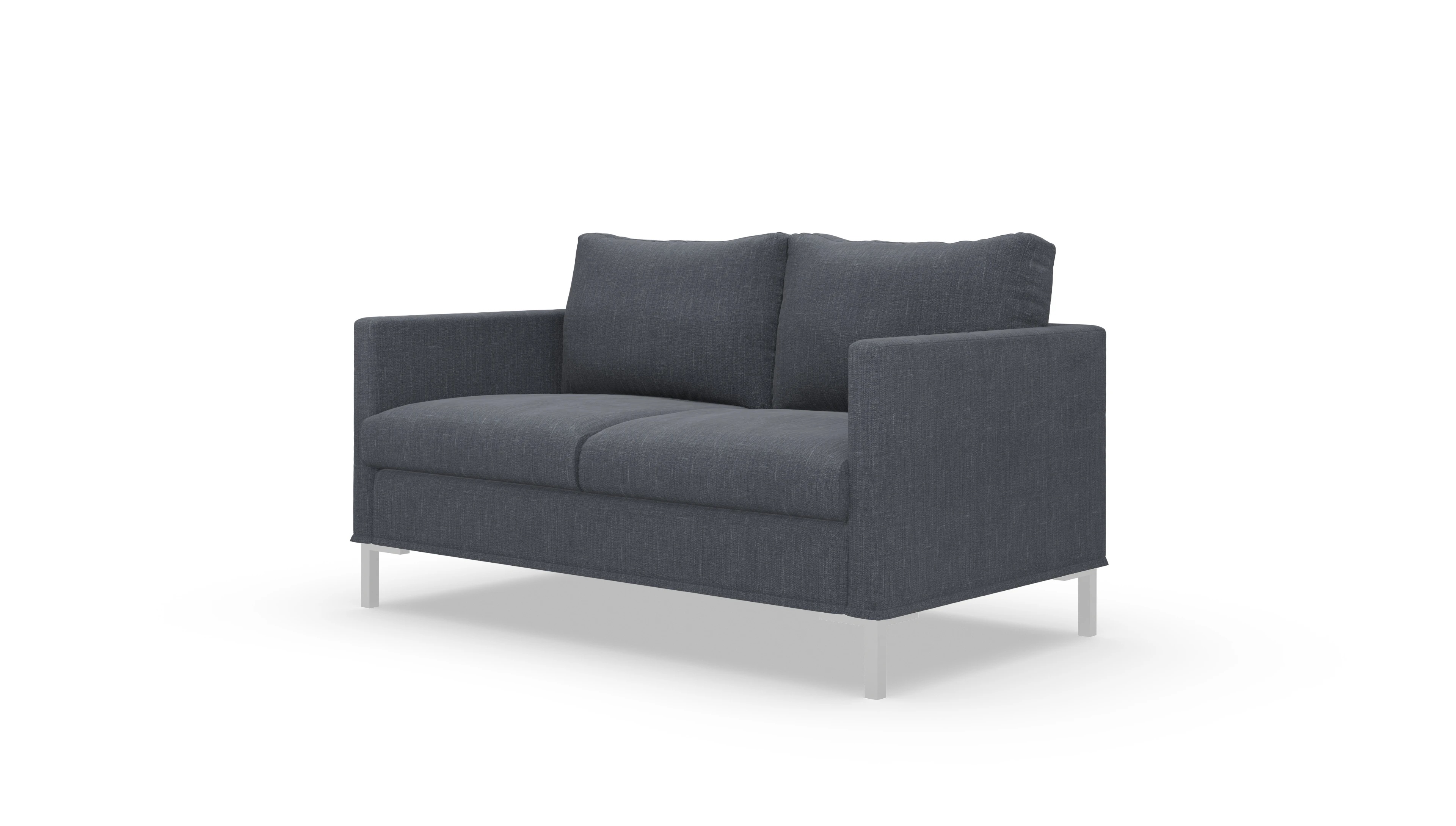 Jacobsen Hussen-Sofa Ansicht des Produktes Jacobsen 2-Sitzer in Stoff blau