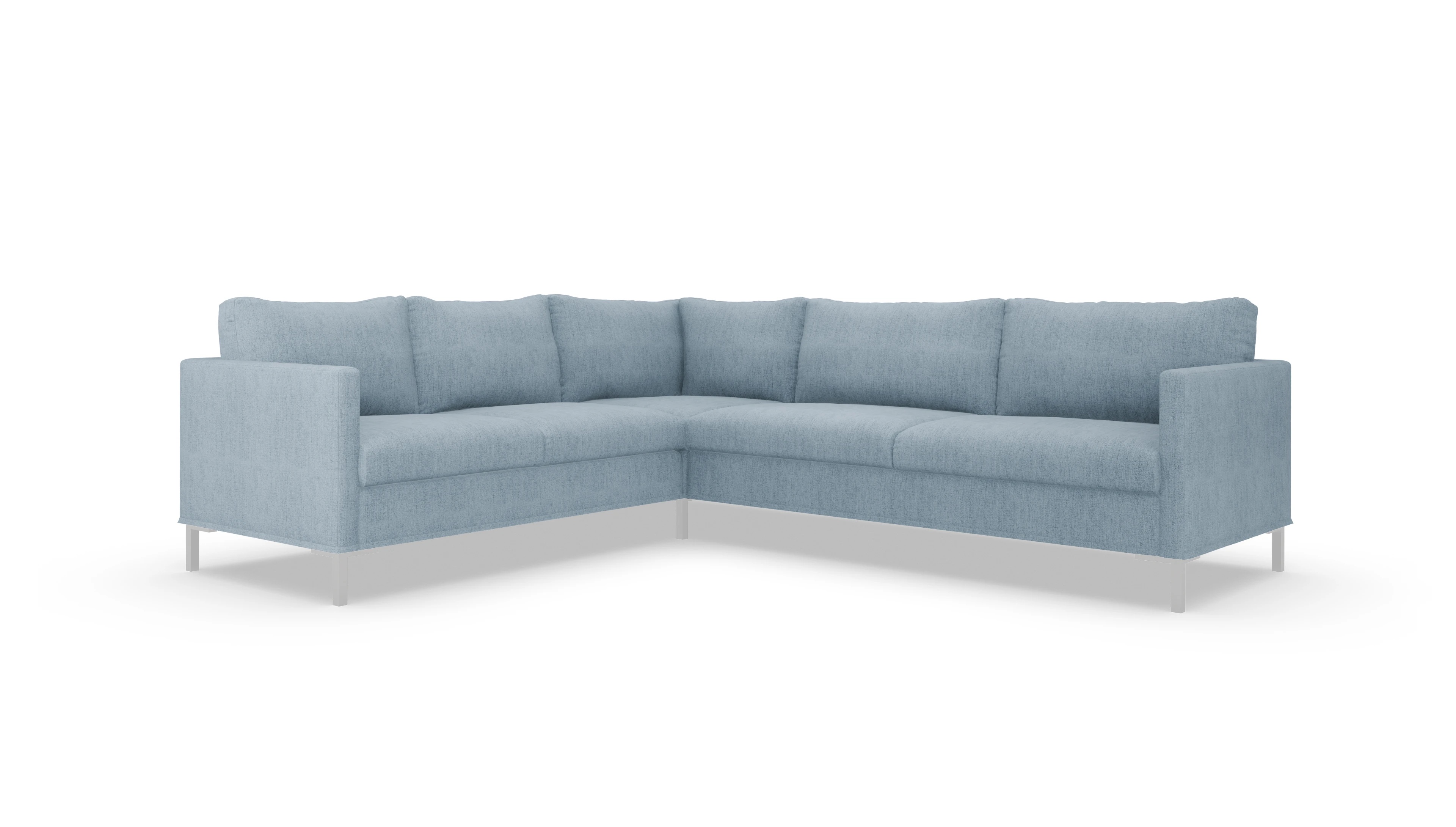 Ansicht des Produktes Jacobsen Ecksofa Links in Stoff blau