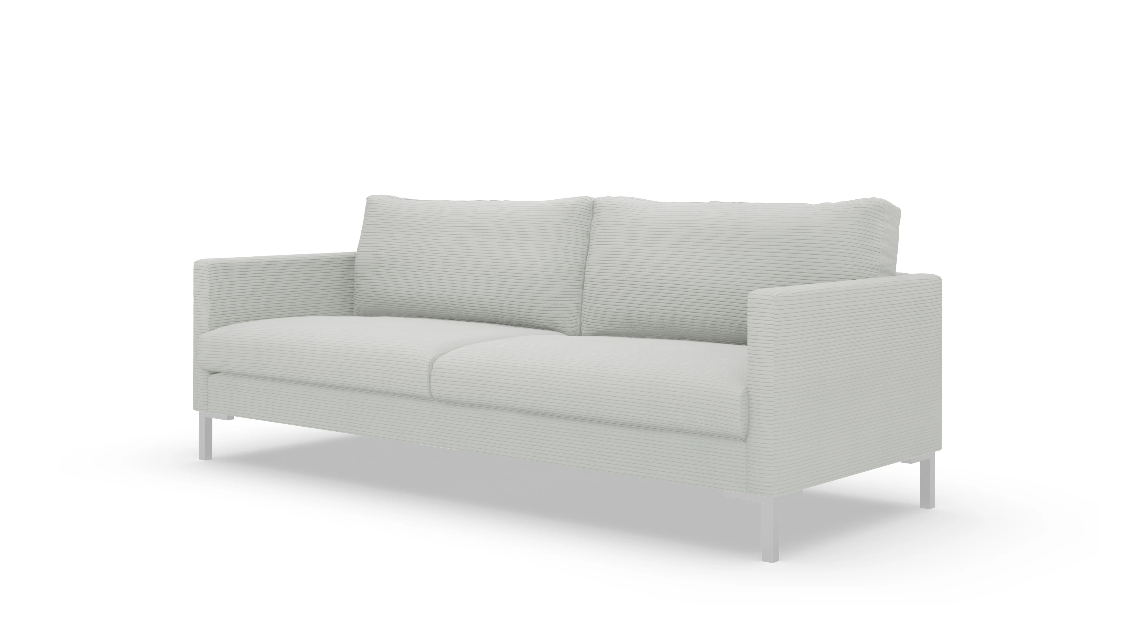 Jacobsen Stoffsofa Ansicht des Produktes Jacobsen 3-Sitzer in Cord grau