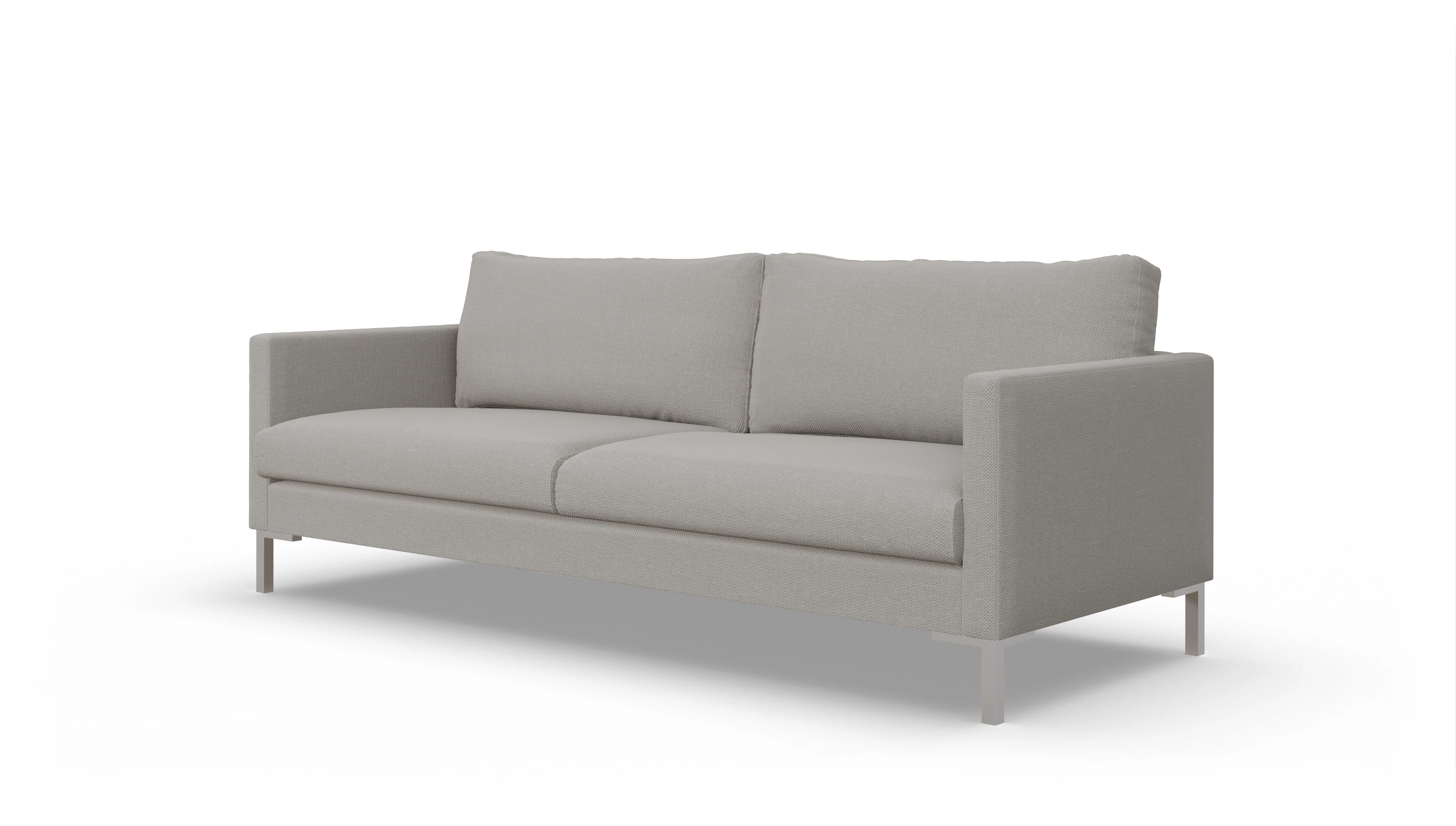 Ansicht des Produktes Jacobsen 3-Sitzer in Stoff weiß