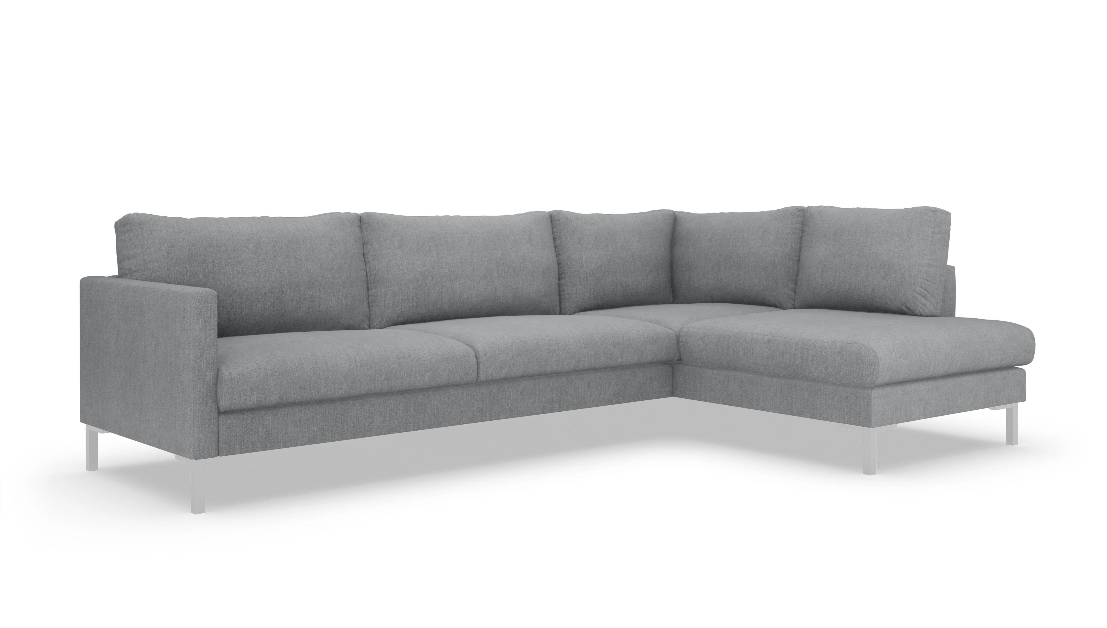 Design Stoffsofa Jacobsen Stoff grau