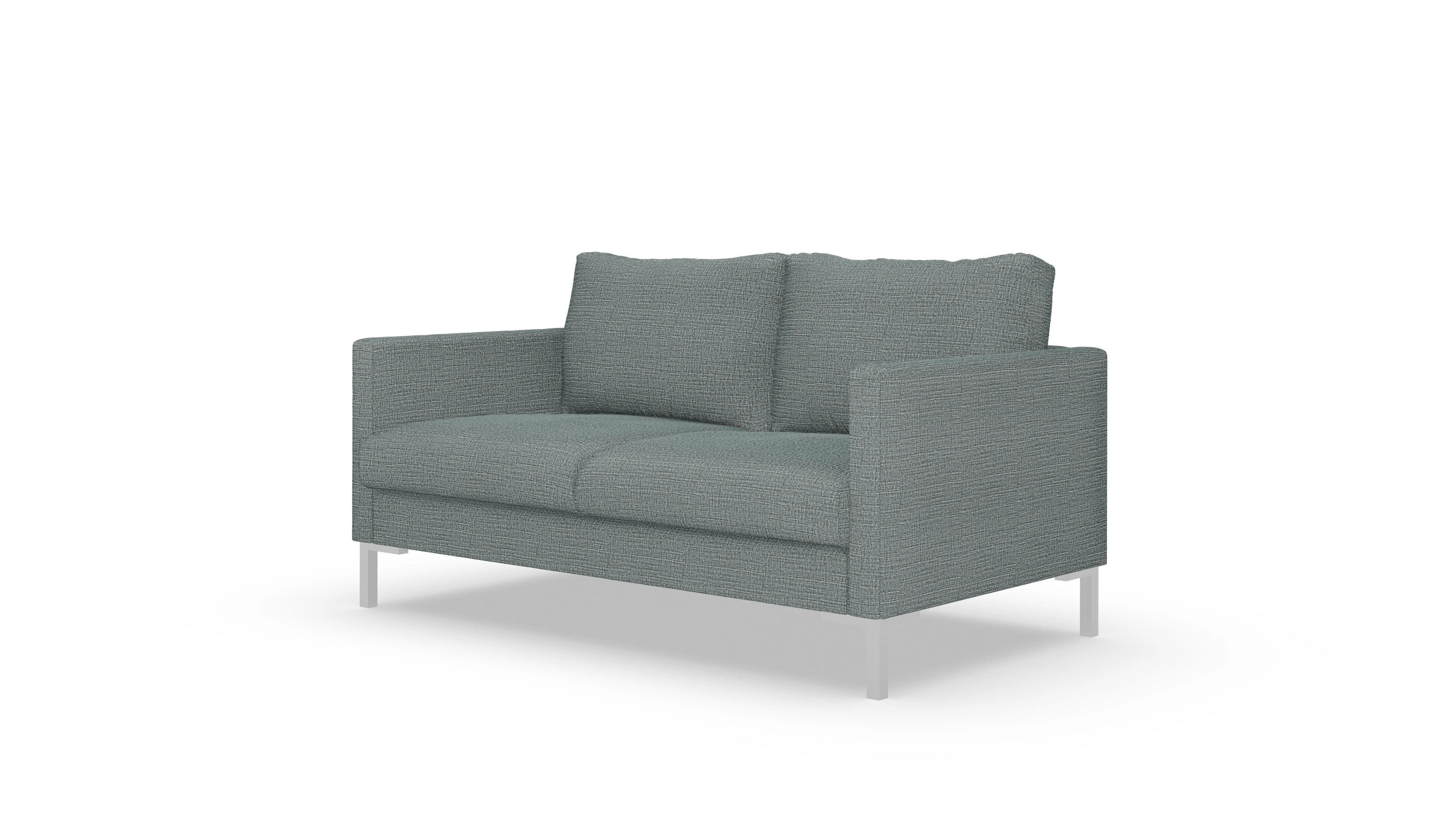 Ansicht des Produktes Jacobsen 2-Sitzer in Stoff blau