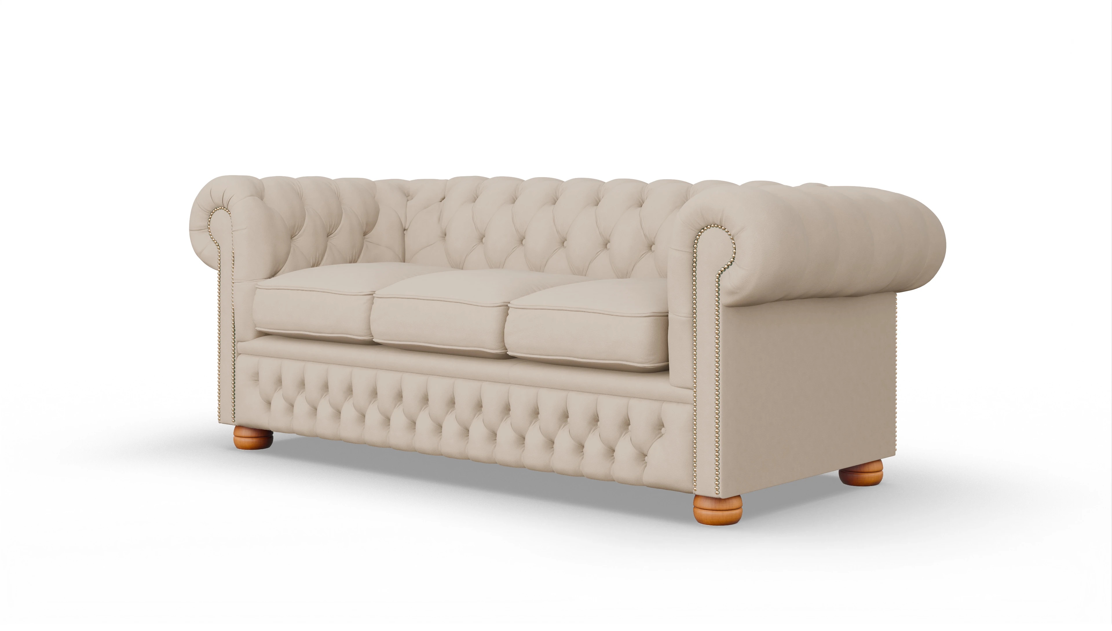 Ansicht des Produktes Oxford 3-Sitzer in Leder beige