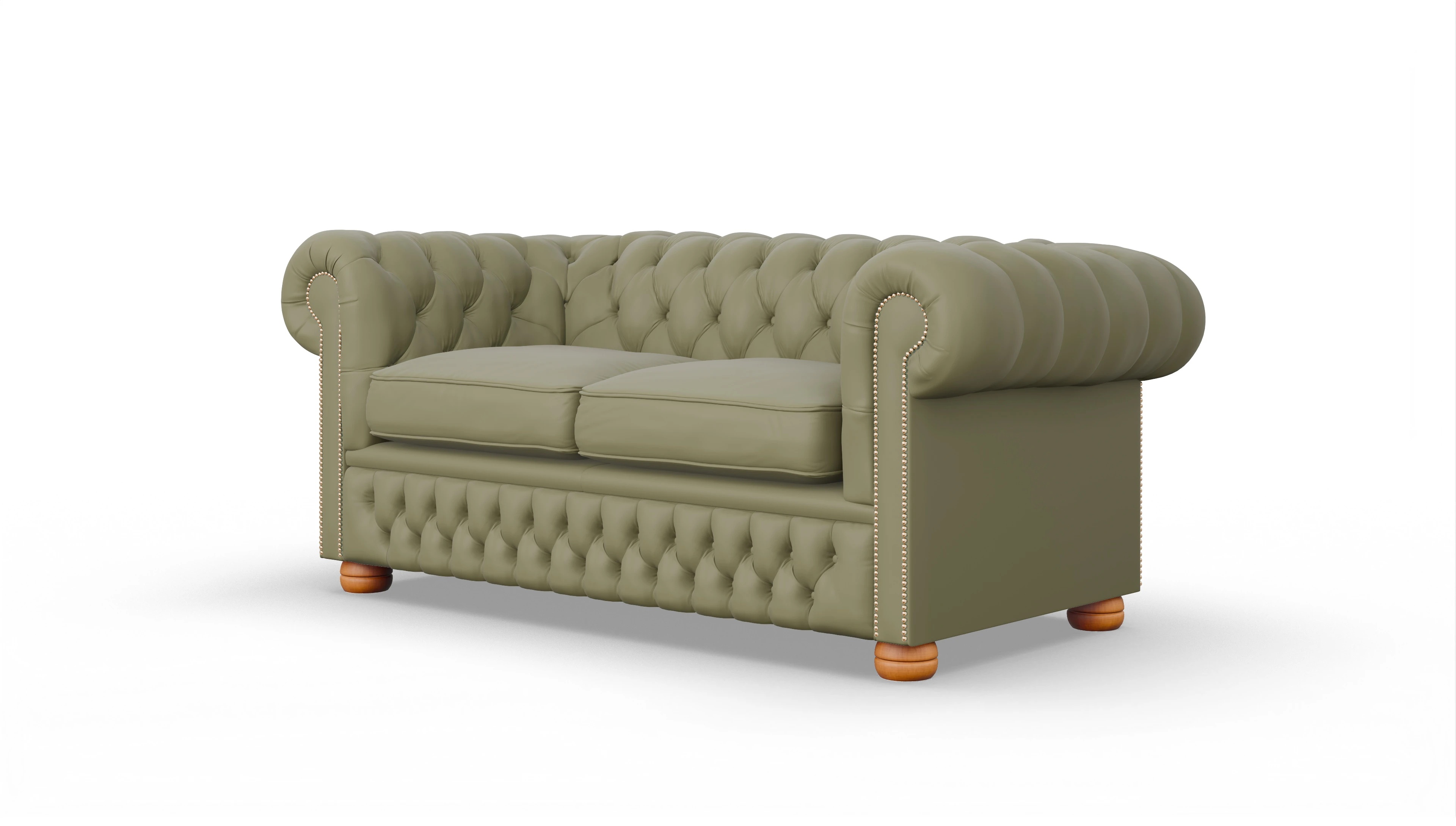 Chesterfield Sofa Oxford Ansicht des Produktes Oxford 2,5-Sitzer in Leder grün