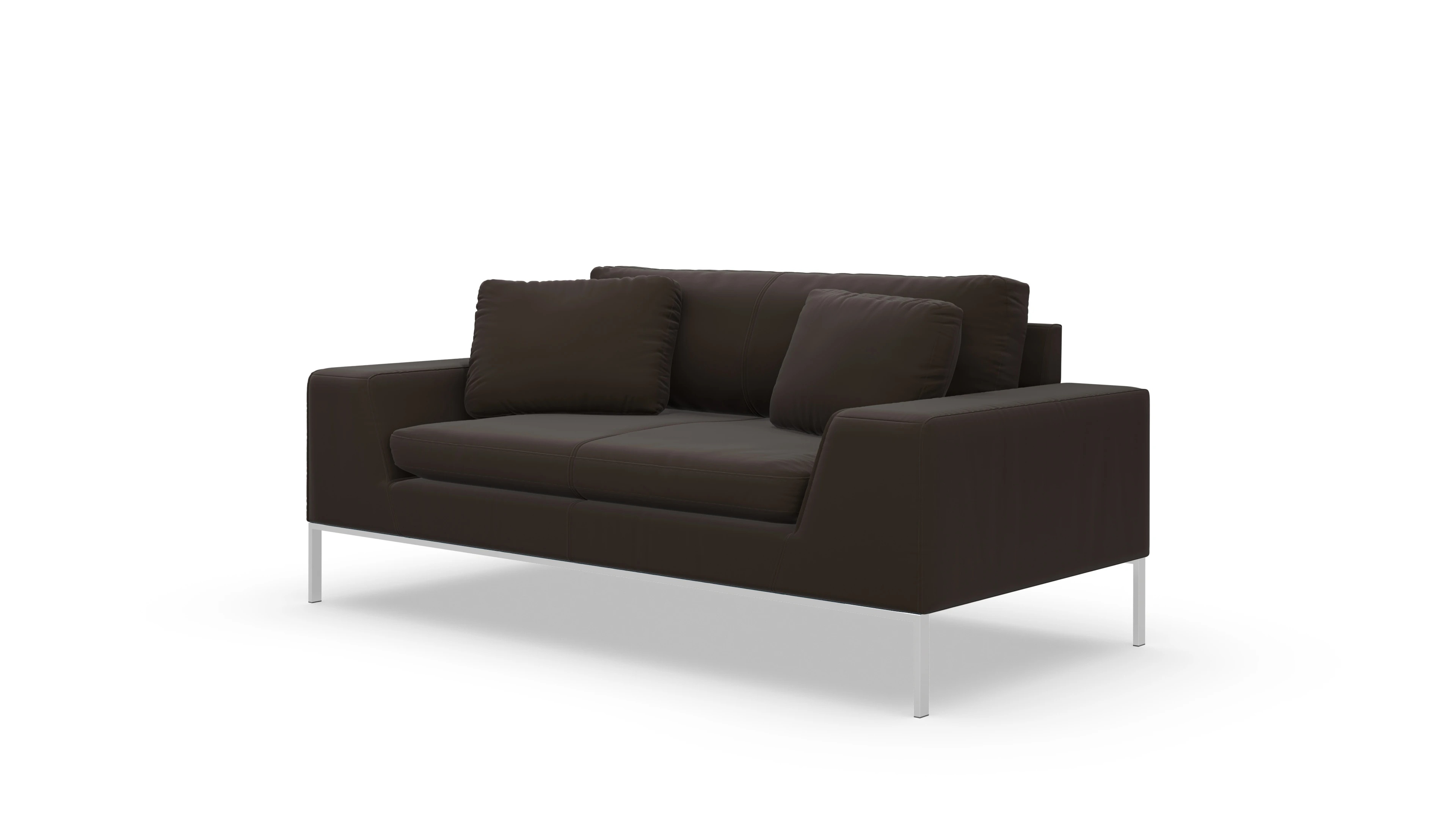Ansicht des Produktes Helgesen 2-Sitzer in Leder braun