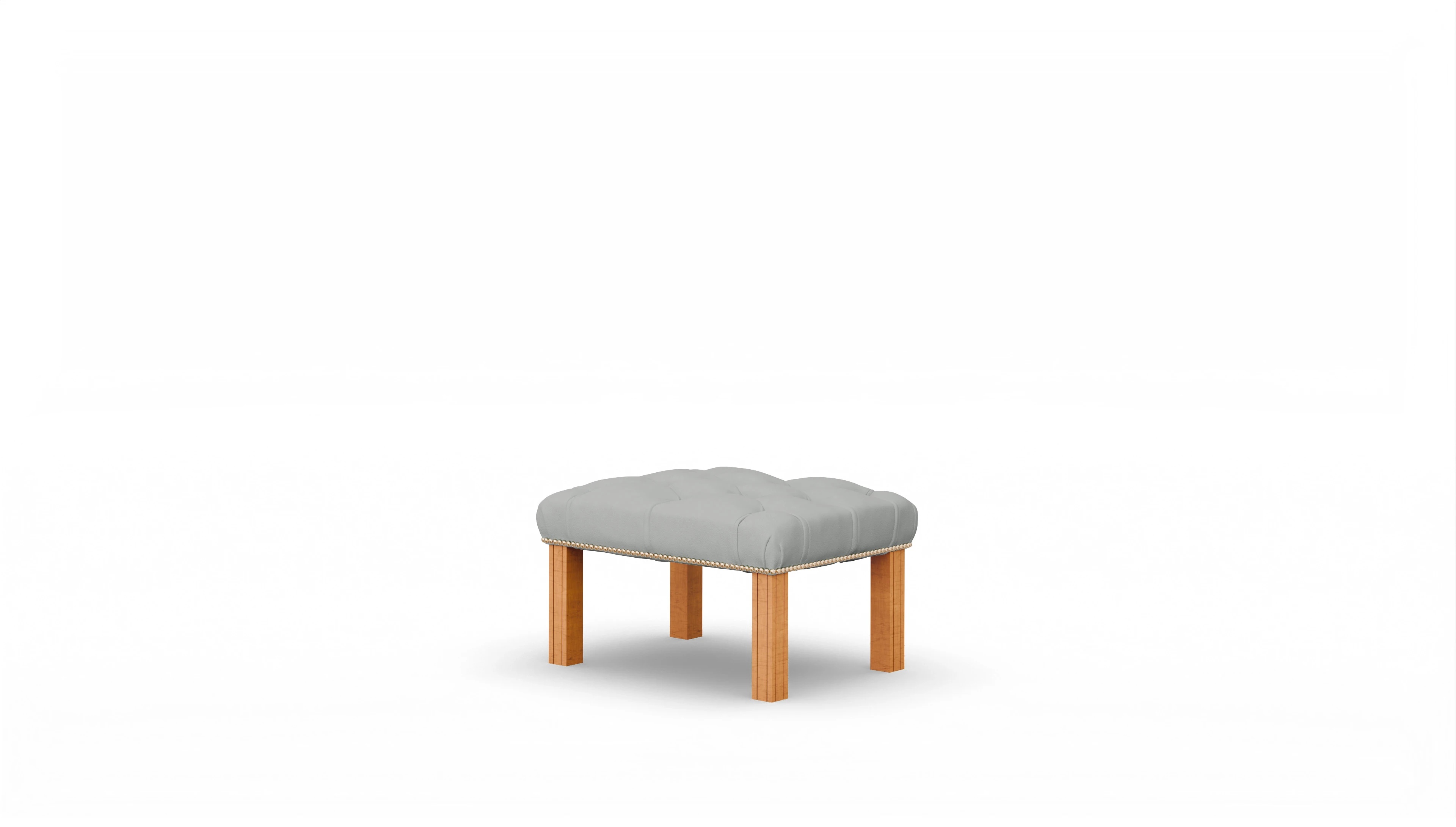 Ansicht des Produktes Dorian Hocker in Leder grau