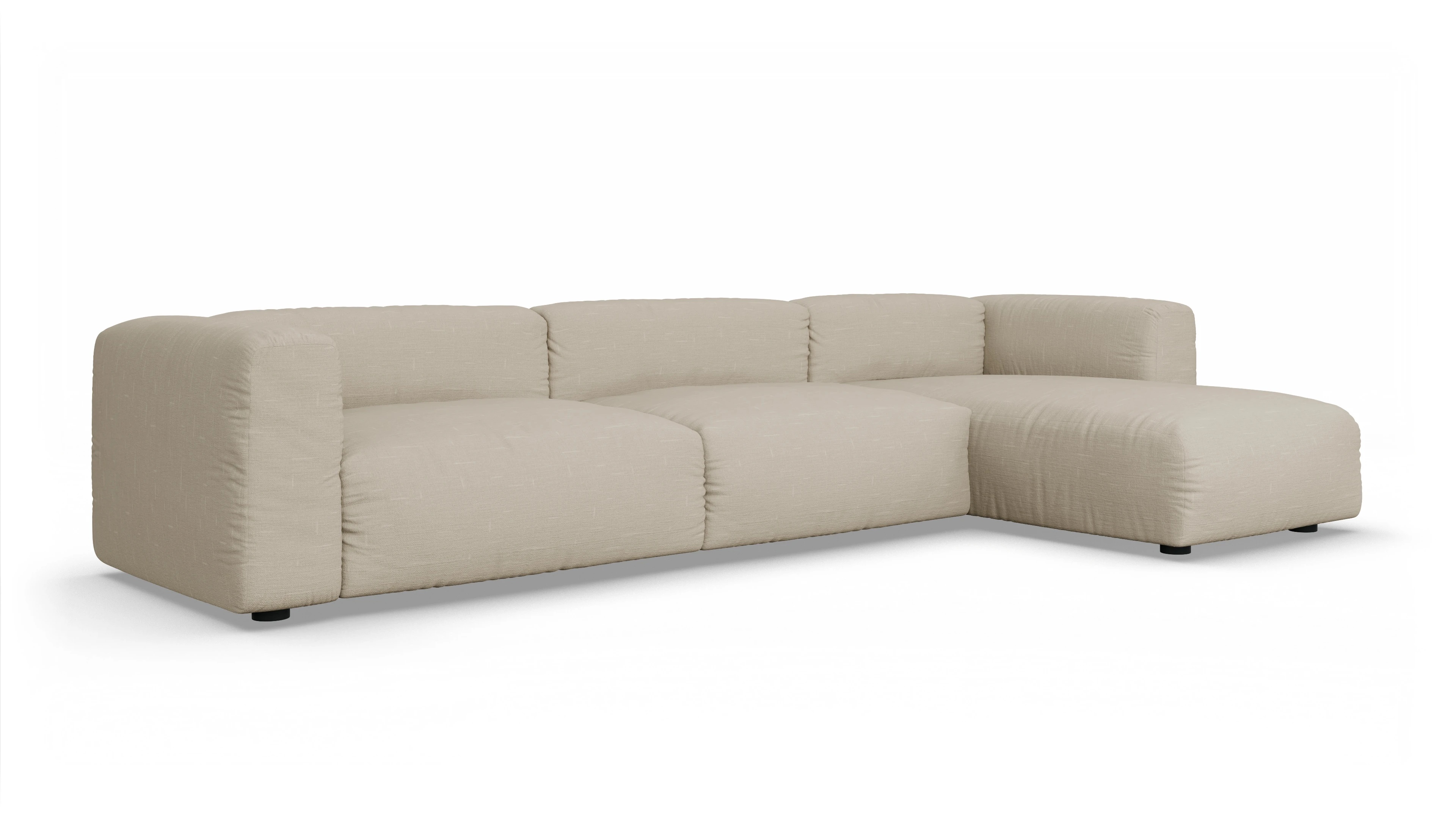 Ansicht des Produktes Molin Sofa mit Rec rechts in Stoff beige