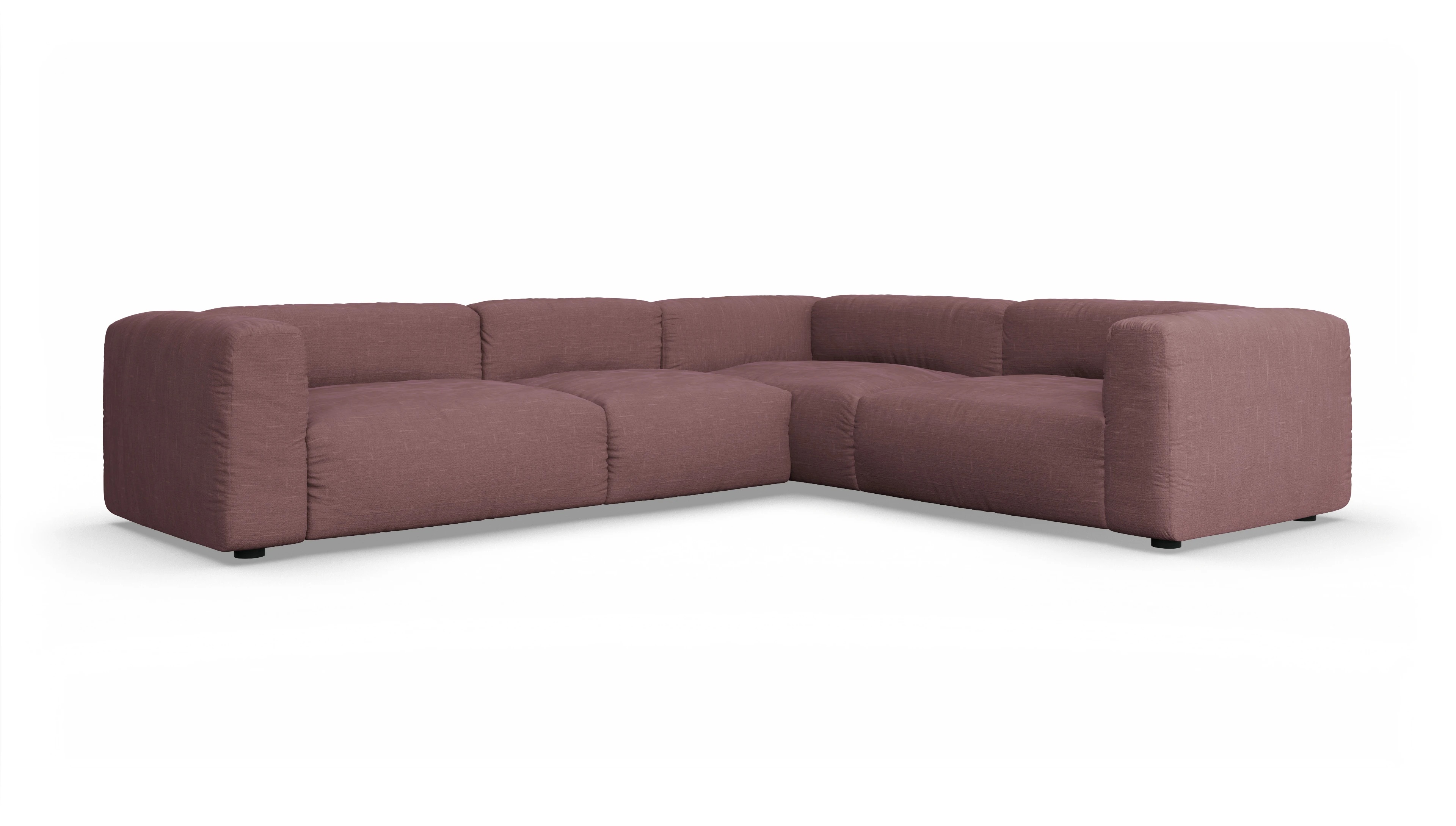 Ansicht des Produktes Molin Ecksofa Rechts in Stoff rot