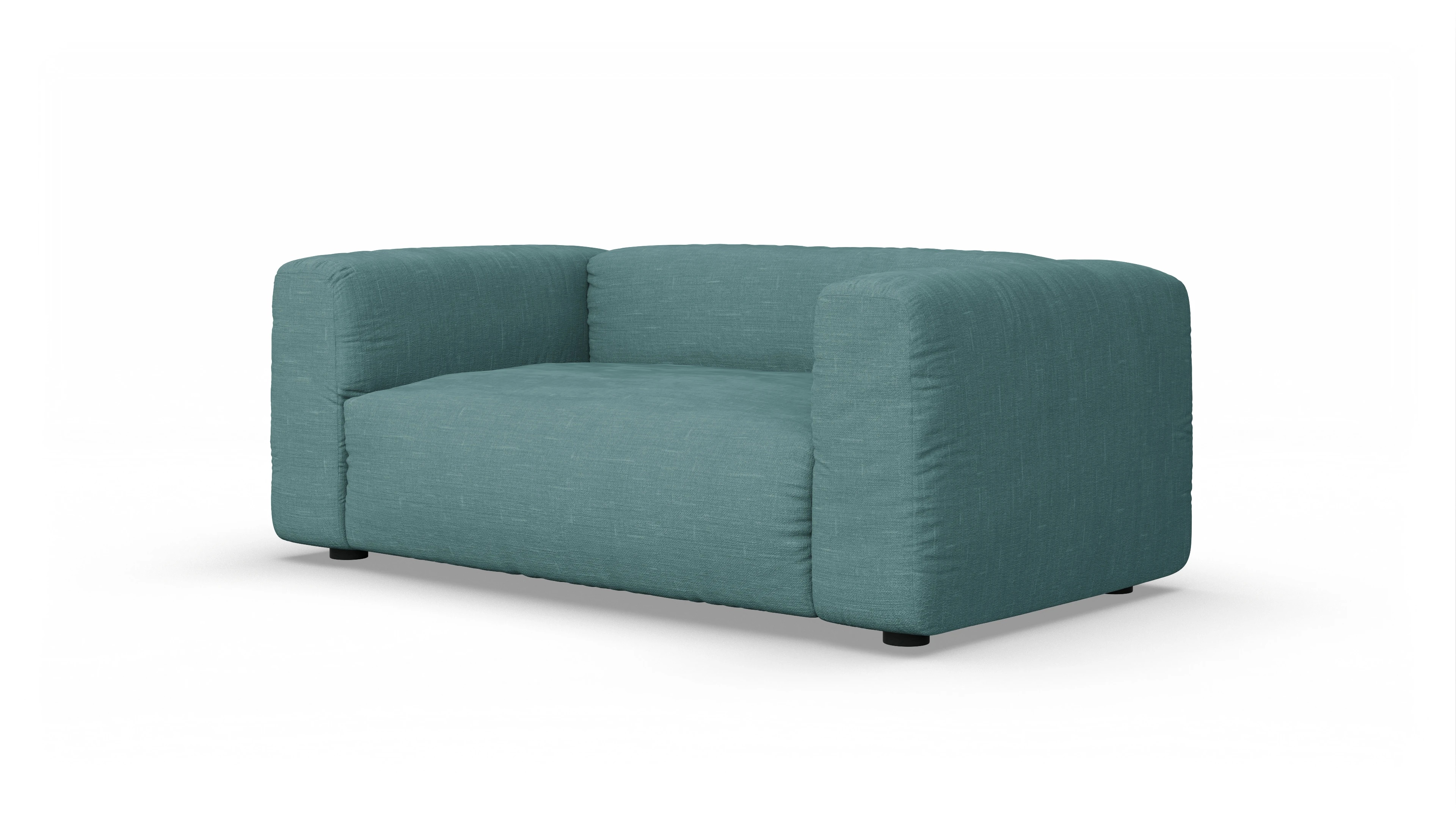 Design-Sofa Molin Ansicht des Produktes Molin 2-Sitzer in Stoff grün
