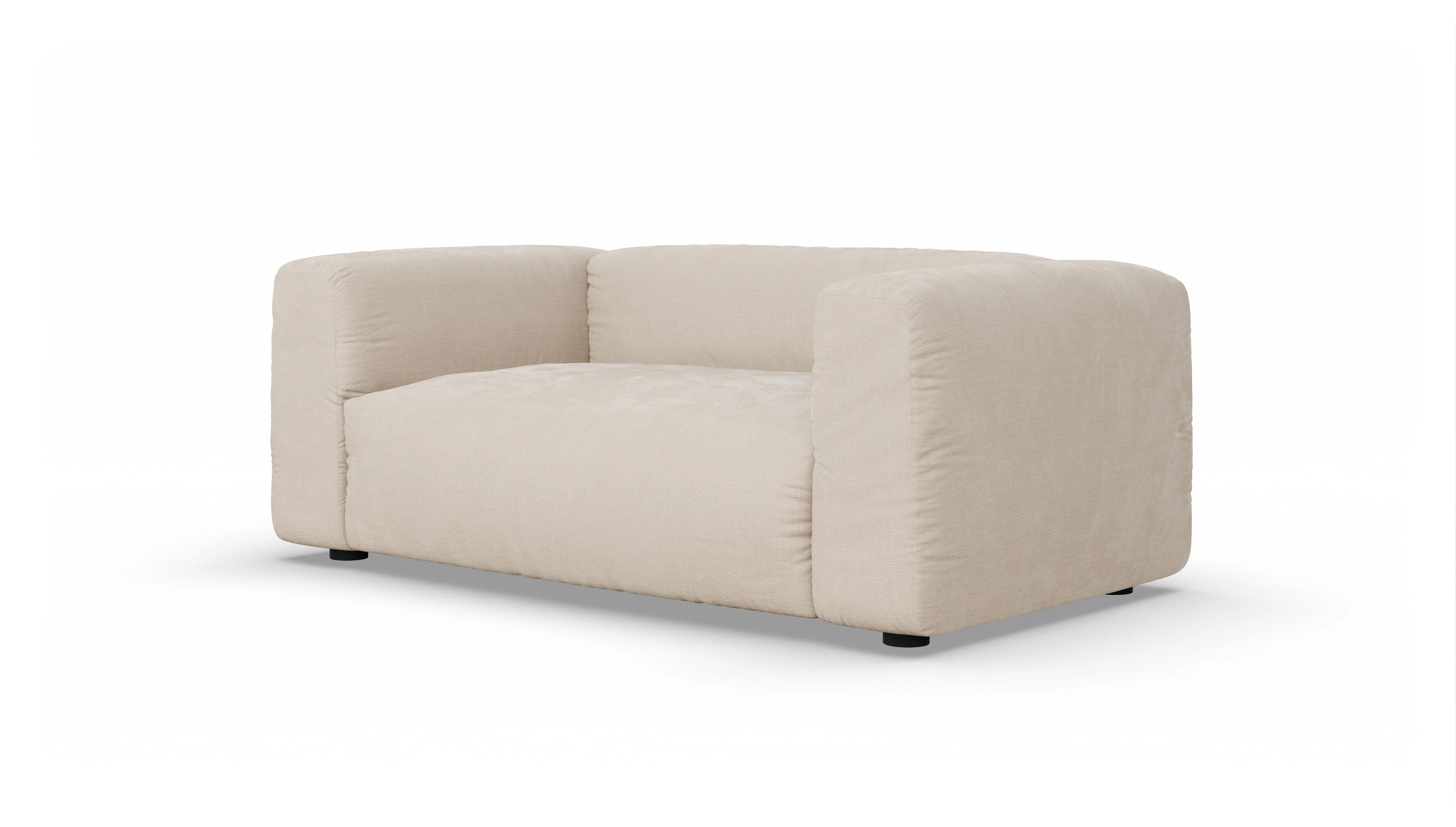 Ansicht des Produktes Molin 2-Sitzer in Stoff weiß