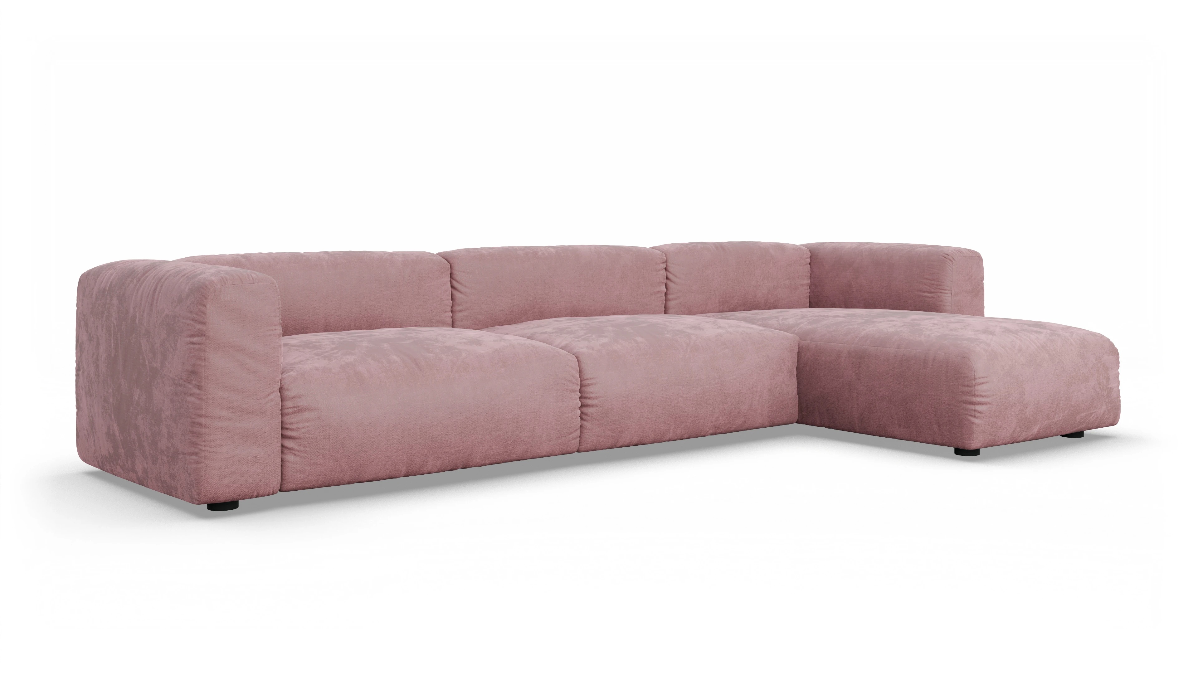 Ansicht des Produktes Molin Sofa mit Rec rechts in Stoff rot