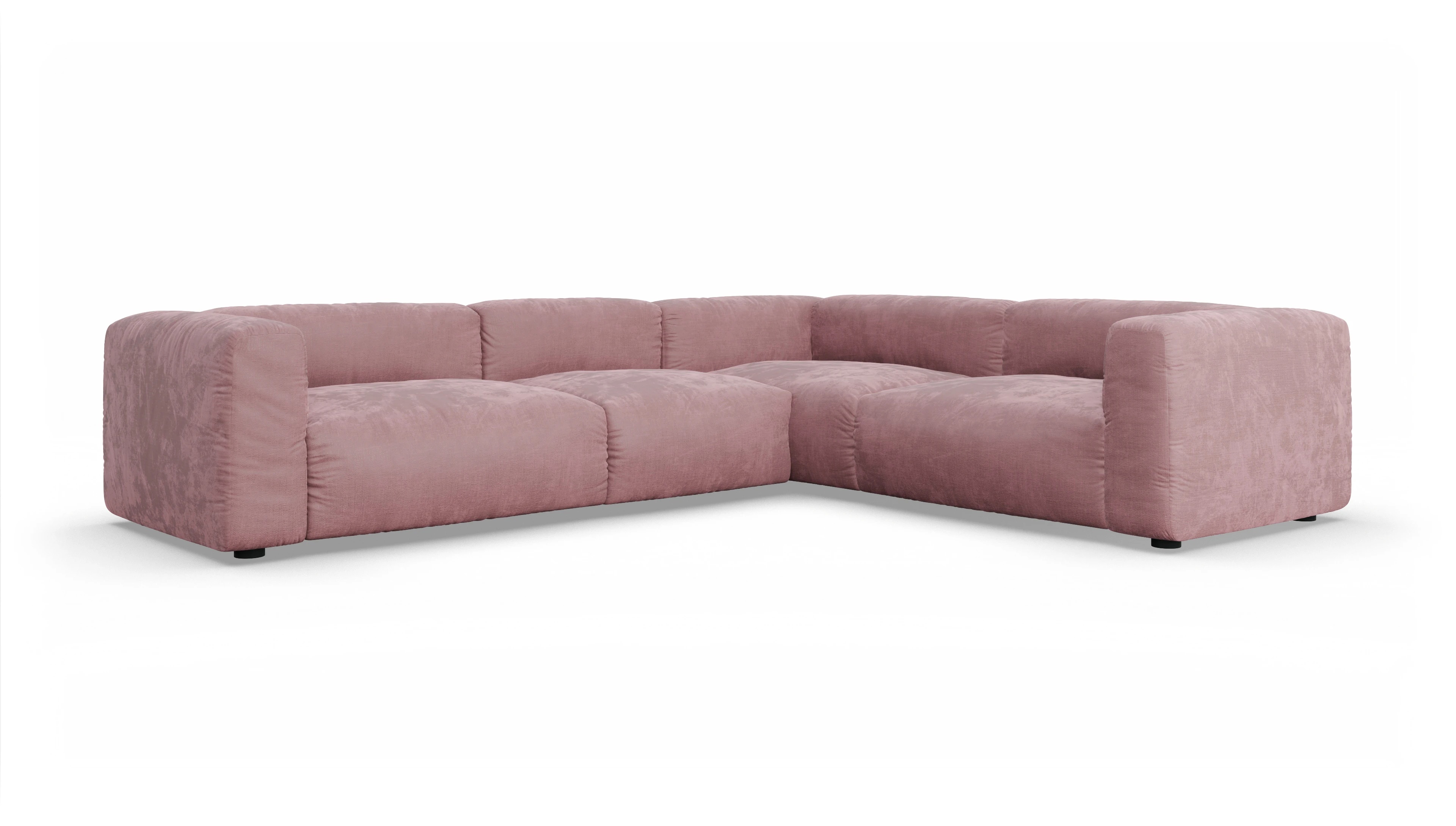 Ansicht des Produktes Molin Ecksofa Rechts in Stoff rot