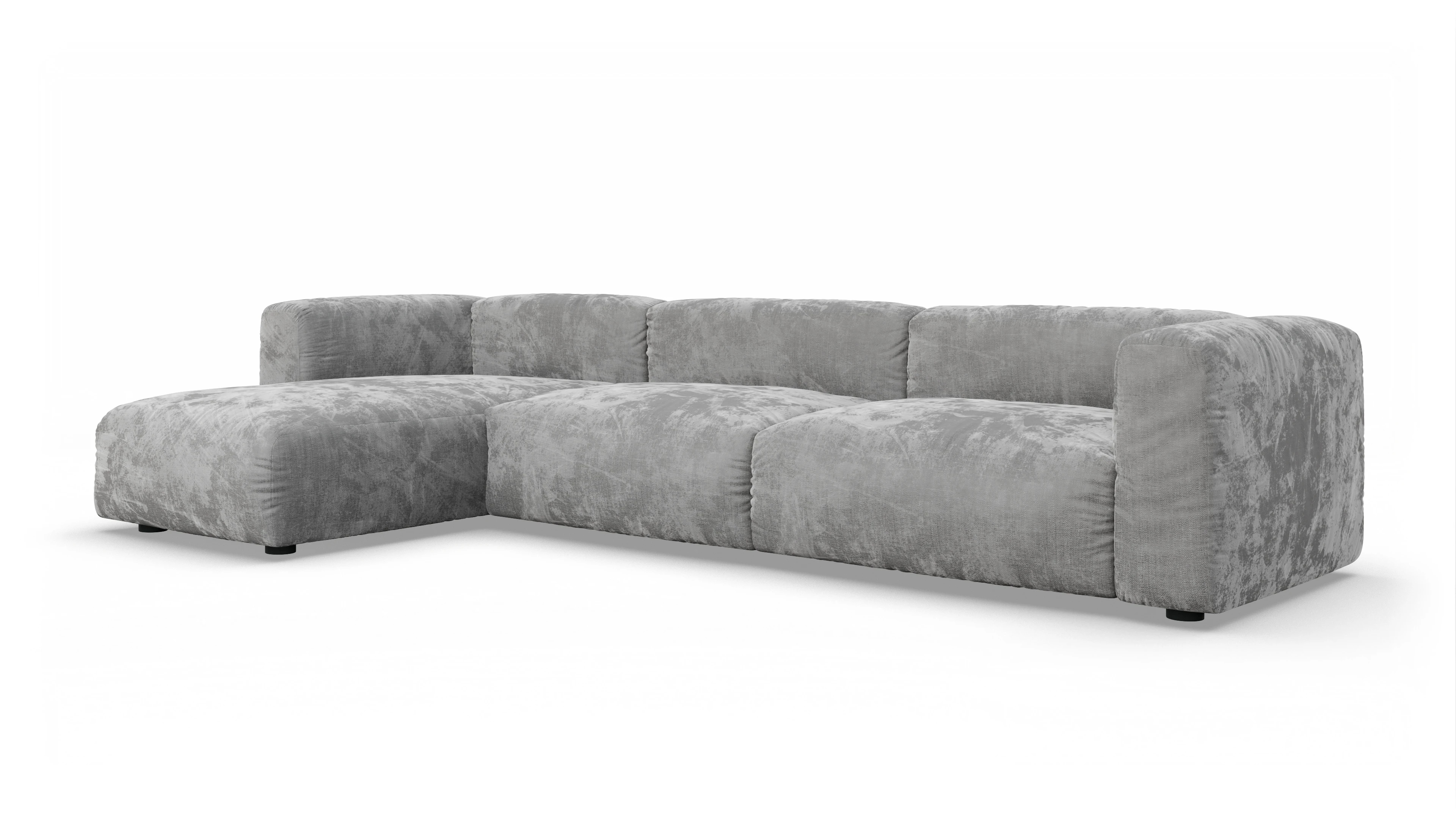 Ansicht des Produktes Molin Sofa mit Rec links in Stoff grau