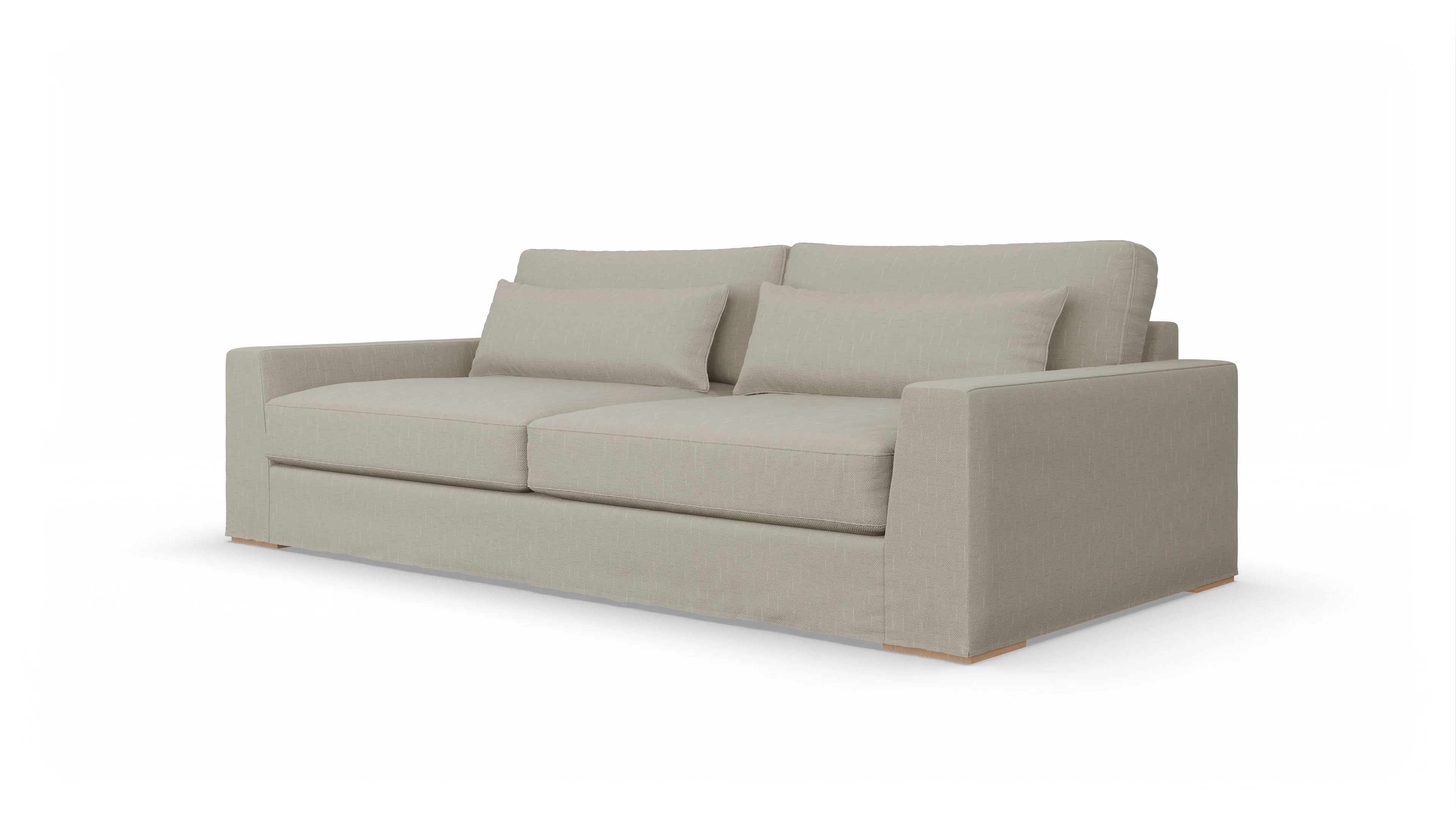 Ansicht des Produktes Hansen 3-Sitzer in Stoff weiß