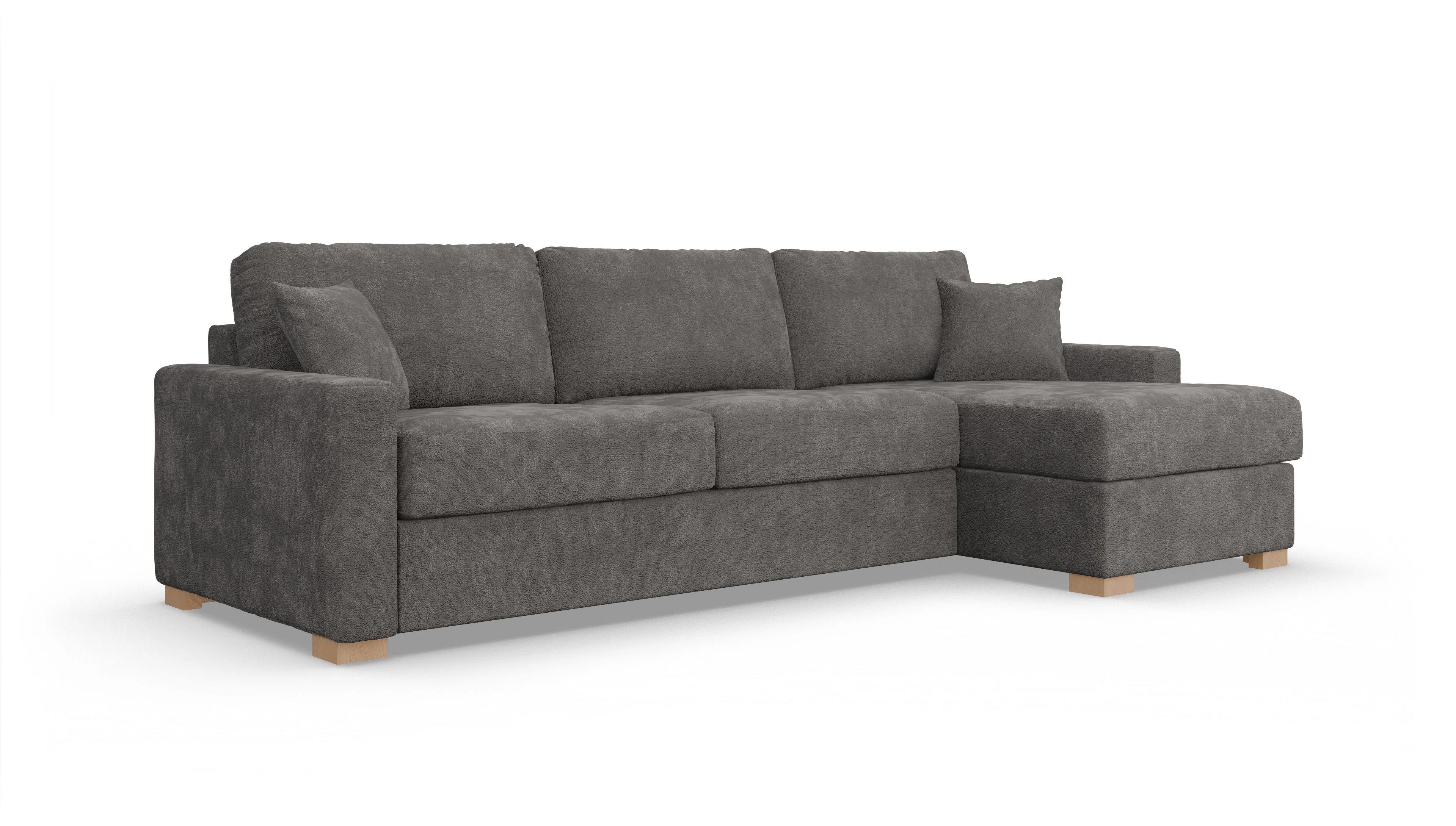 Ansicht des Produktes Christensen Sofa mit Rec rechts in Stoff grau