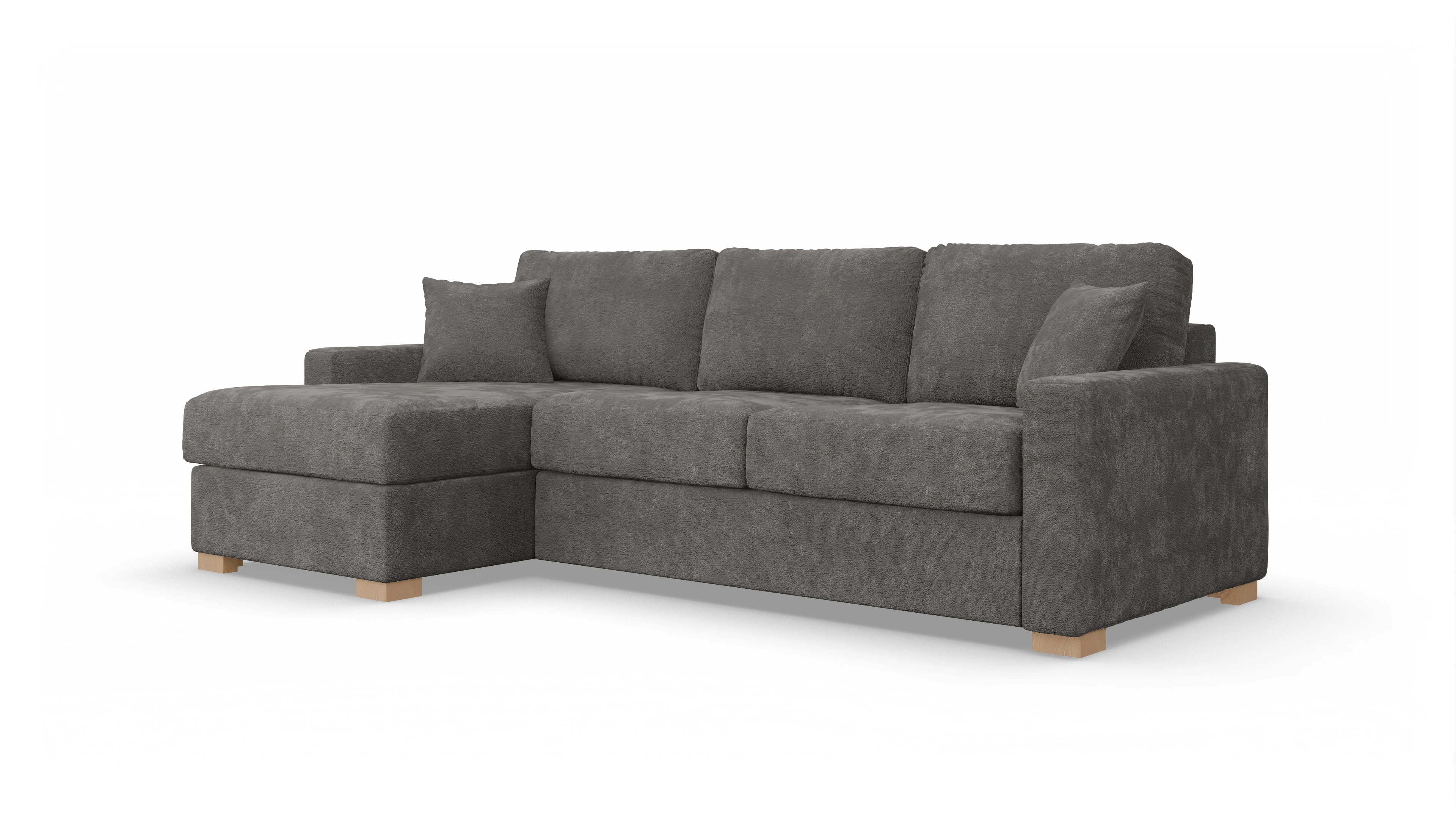 Ansicht des Produktes Christensen Sofa mit Rec links in Stoff grau