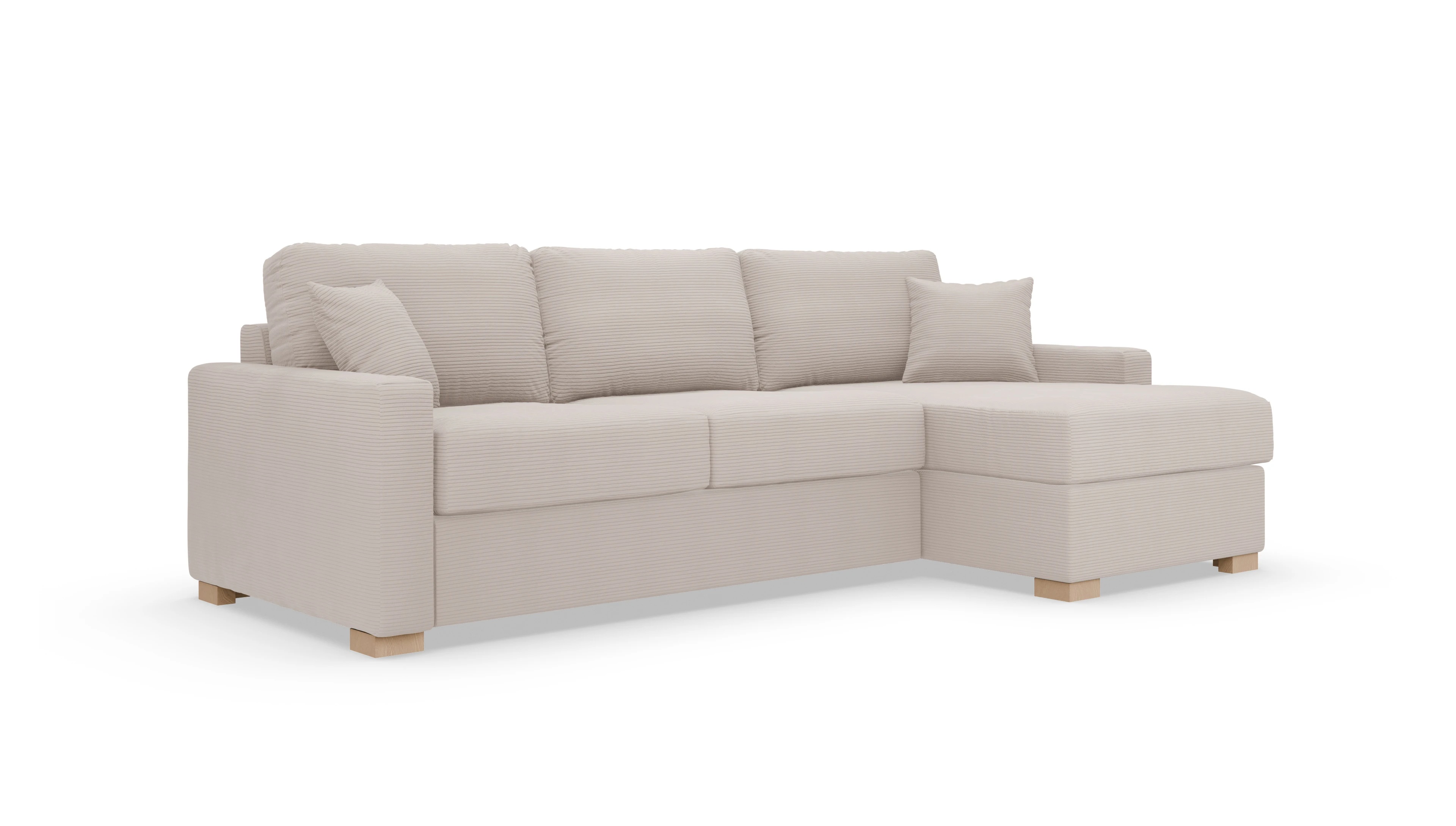 Ansicht des Produktes Christensen Sofa mit Rec rechts in Cord beige