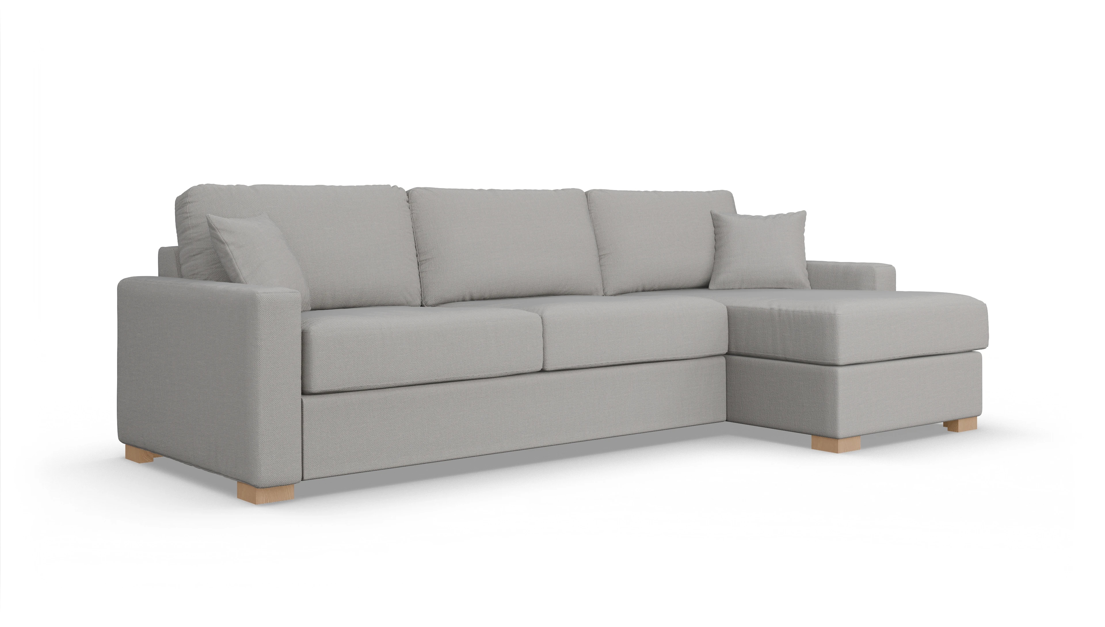 Ansicht des Produktes Christensen Sofa mit Rec rechts in Stoff grau