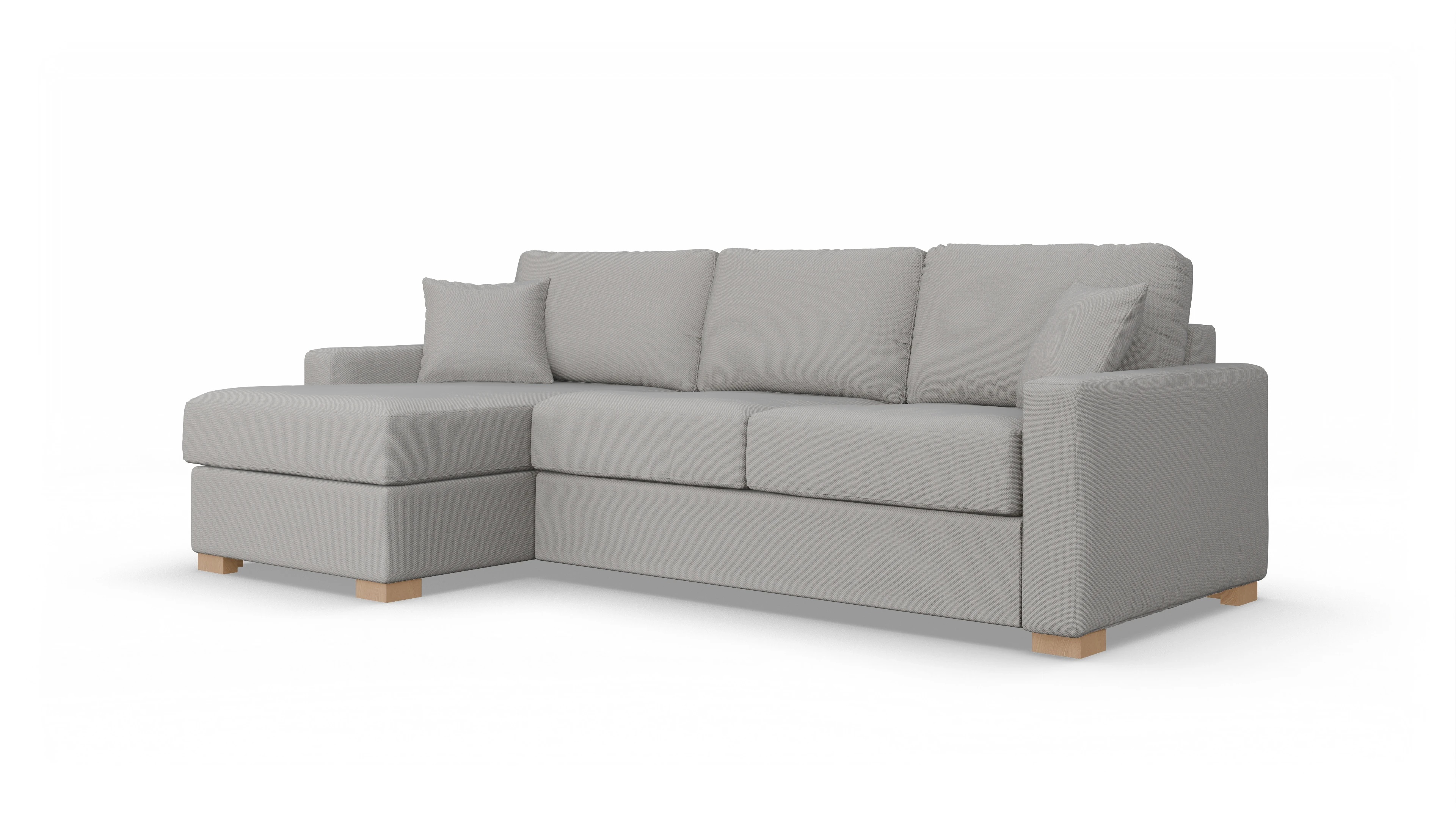 Ansicht des Produktes Christensen Sofa mit Rec links in Stoff grau