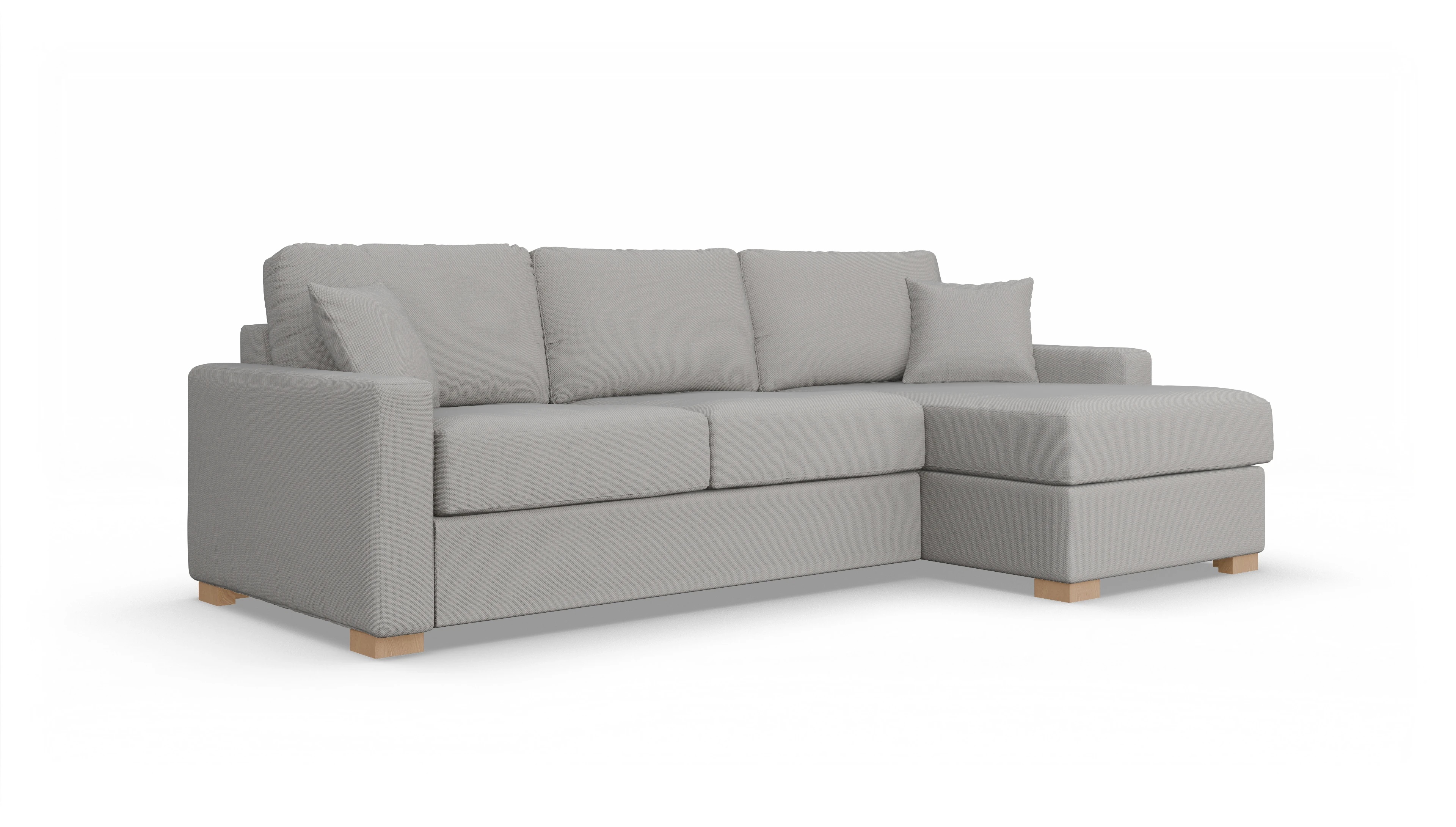 Ansicht des Produktes Christensen Sofa mit Rec rechts in Stoff grau