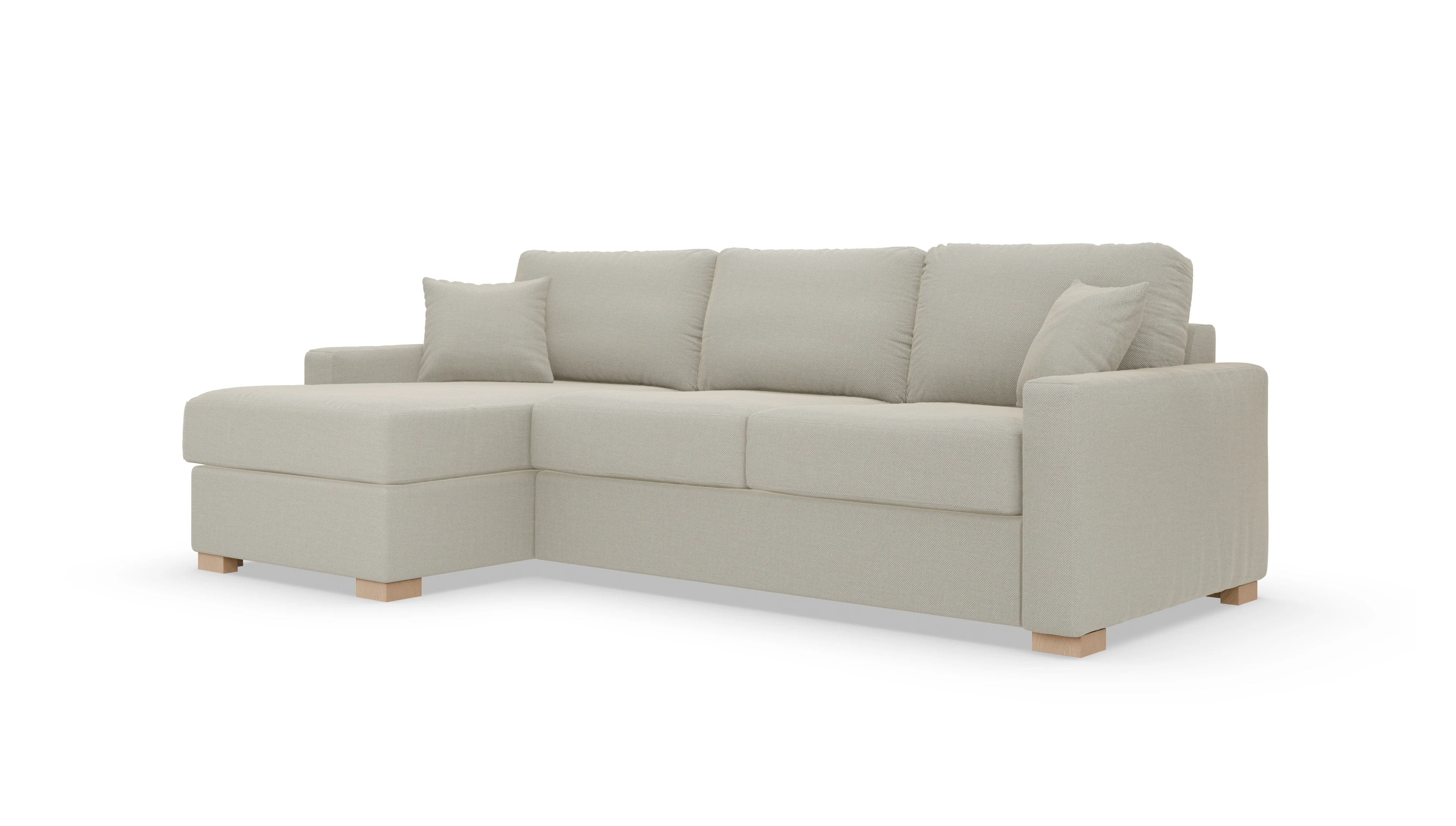 Ansicht des Produktes Christensen Sofa mit Rec links in Stoff weiß