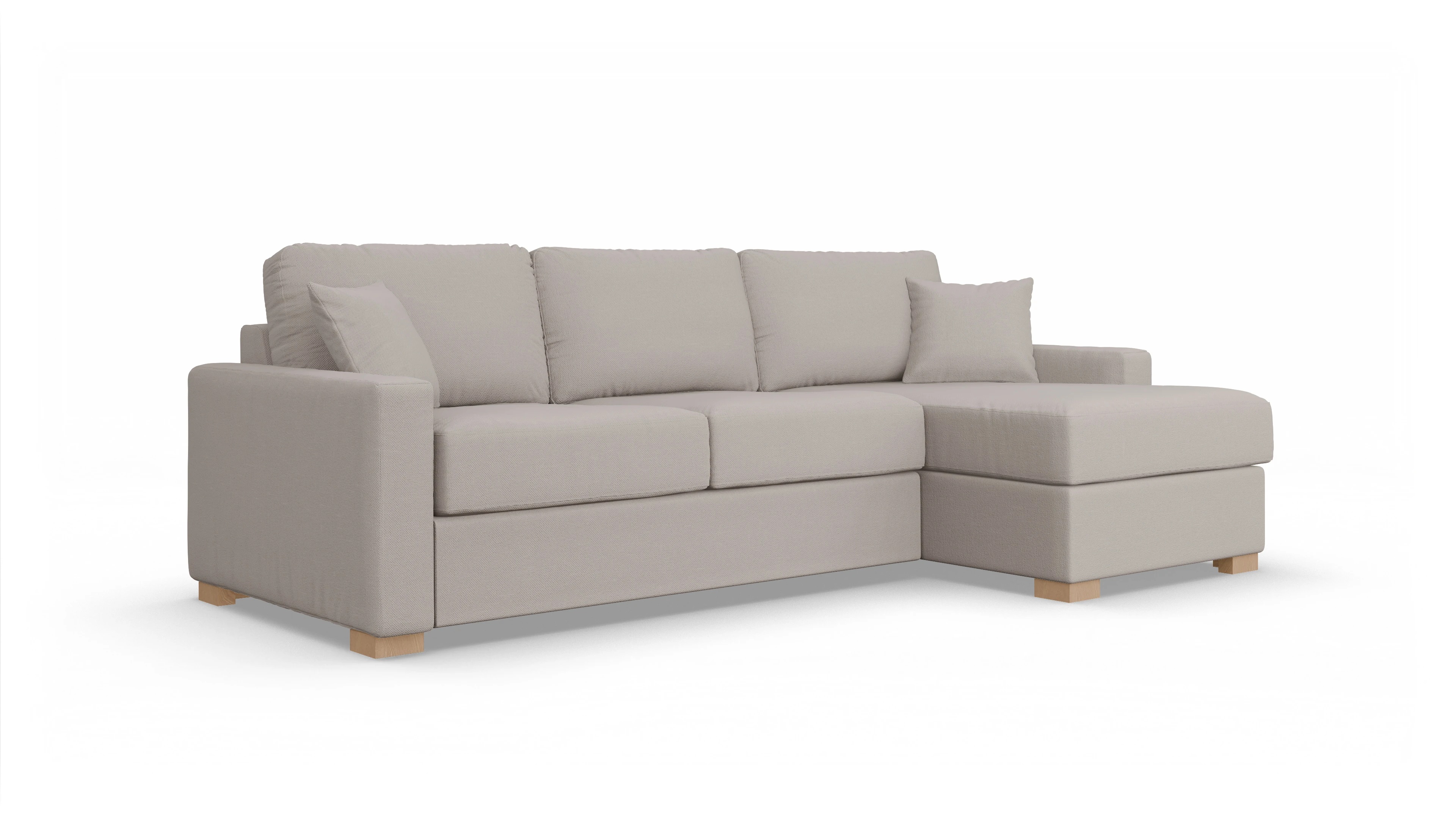 Ansicht des Produktes Christensen Sofa mit Rec rechts in Stoff beige