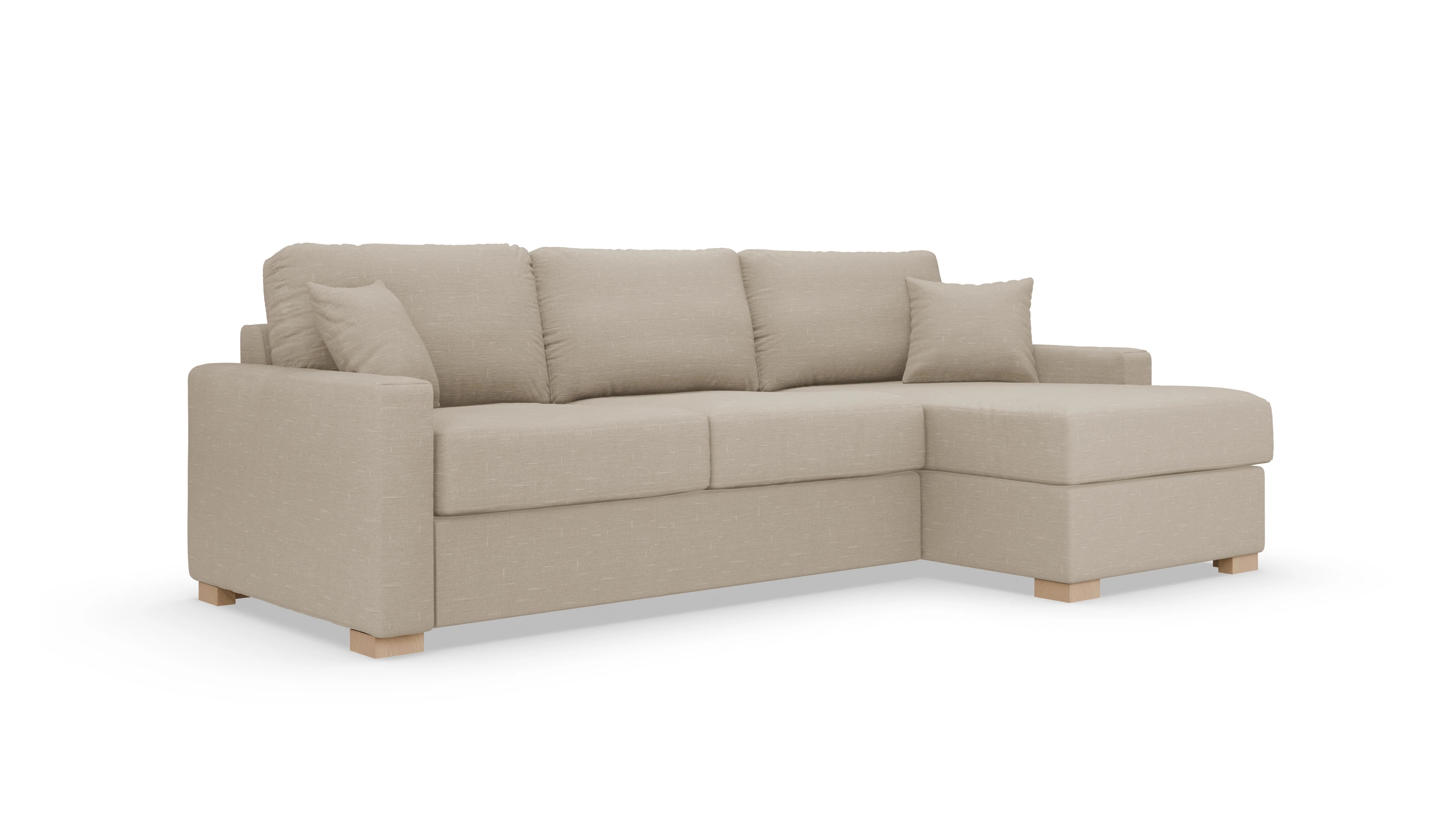 Ansicht des Produktes Christensen Sofa mit Rec rechts in Stoff beige
