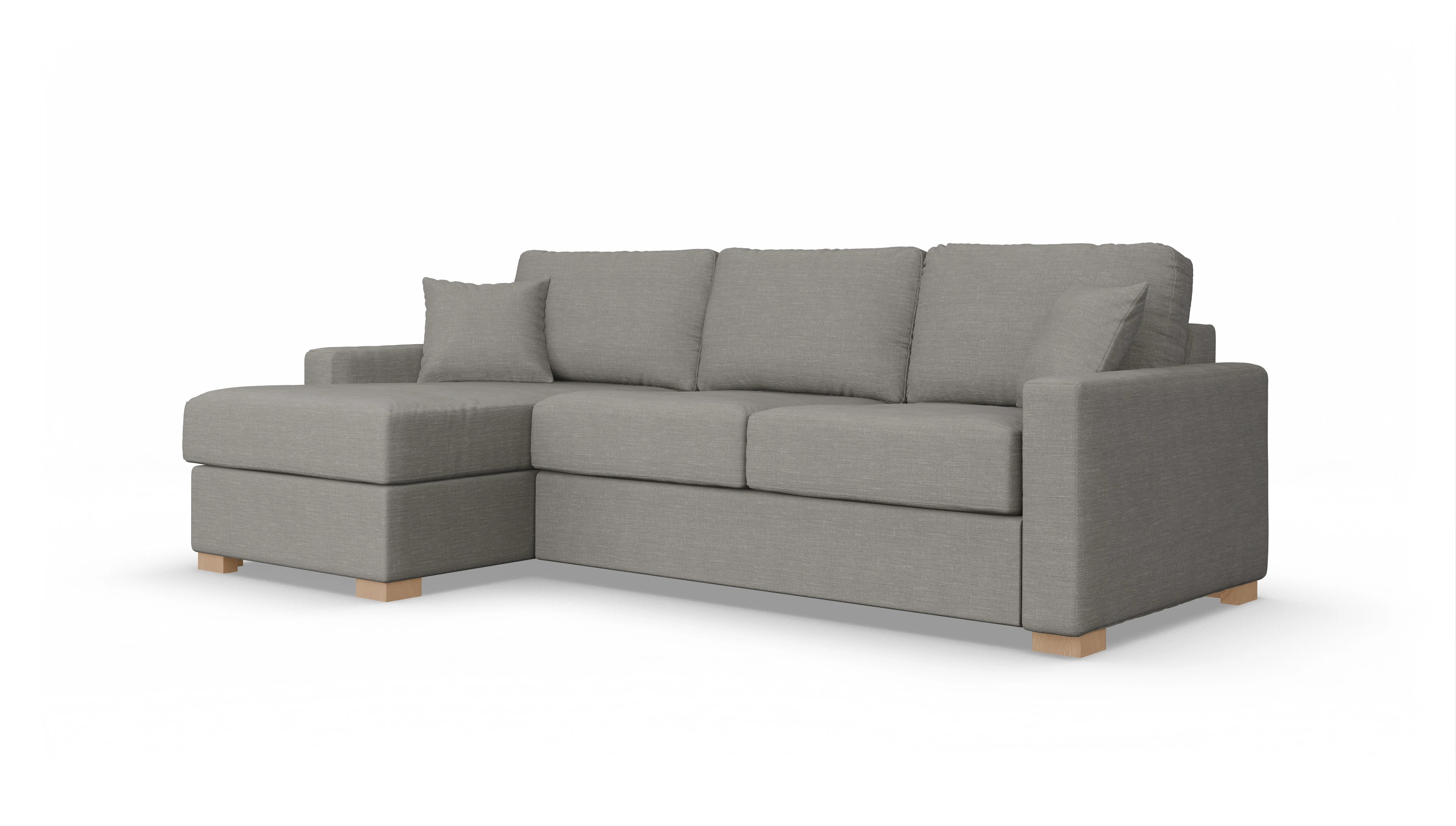 Ansicht des Produktes Christensen Sofa mit Rec links in Stoff grau