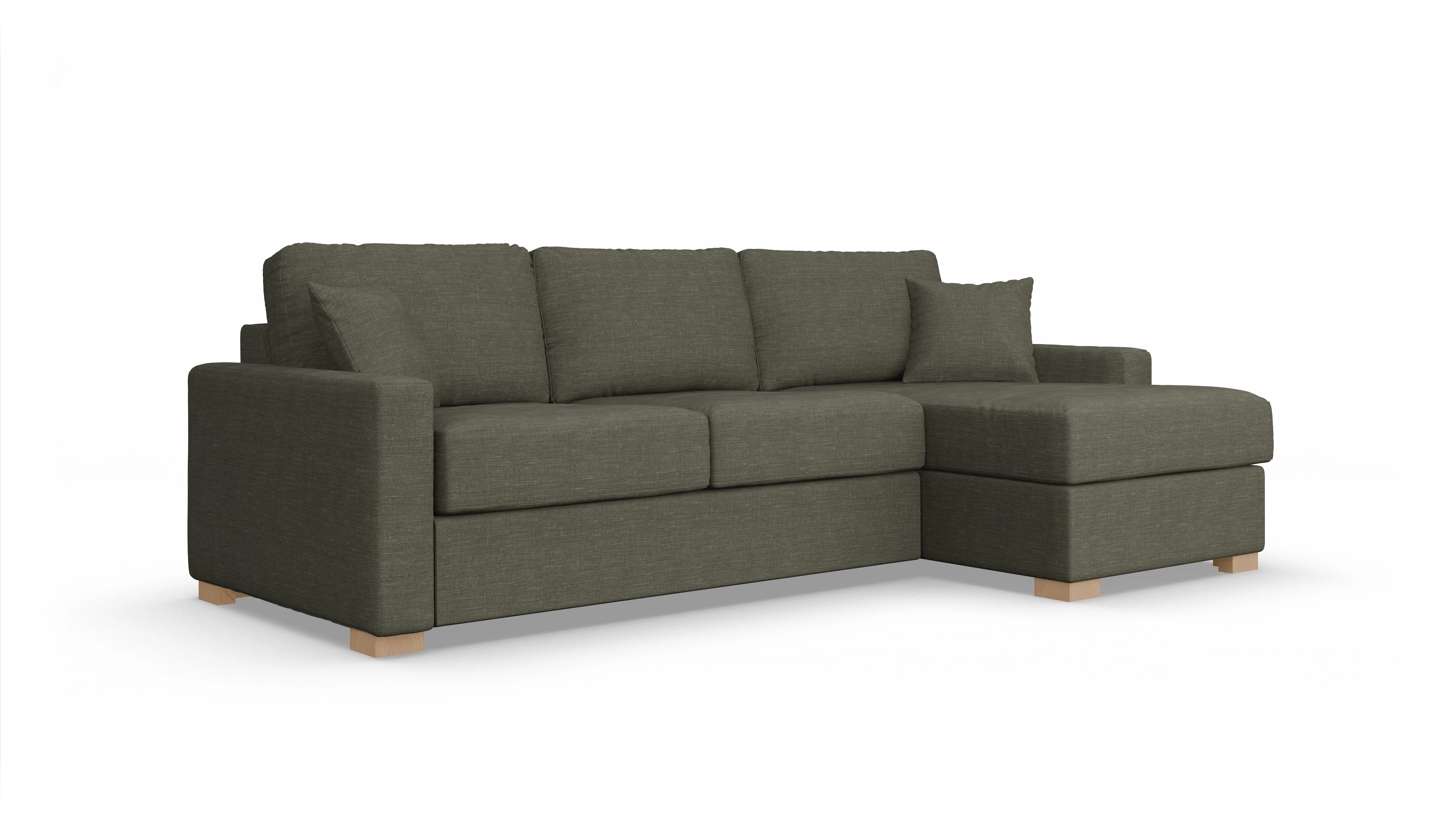 Ansicht des Produktes Christensen Sofa mit Rec rechts in Stoff braun