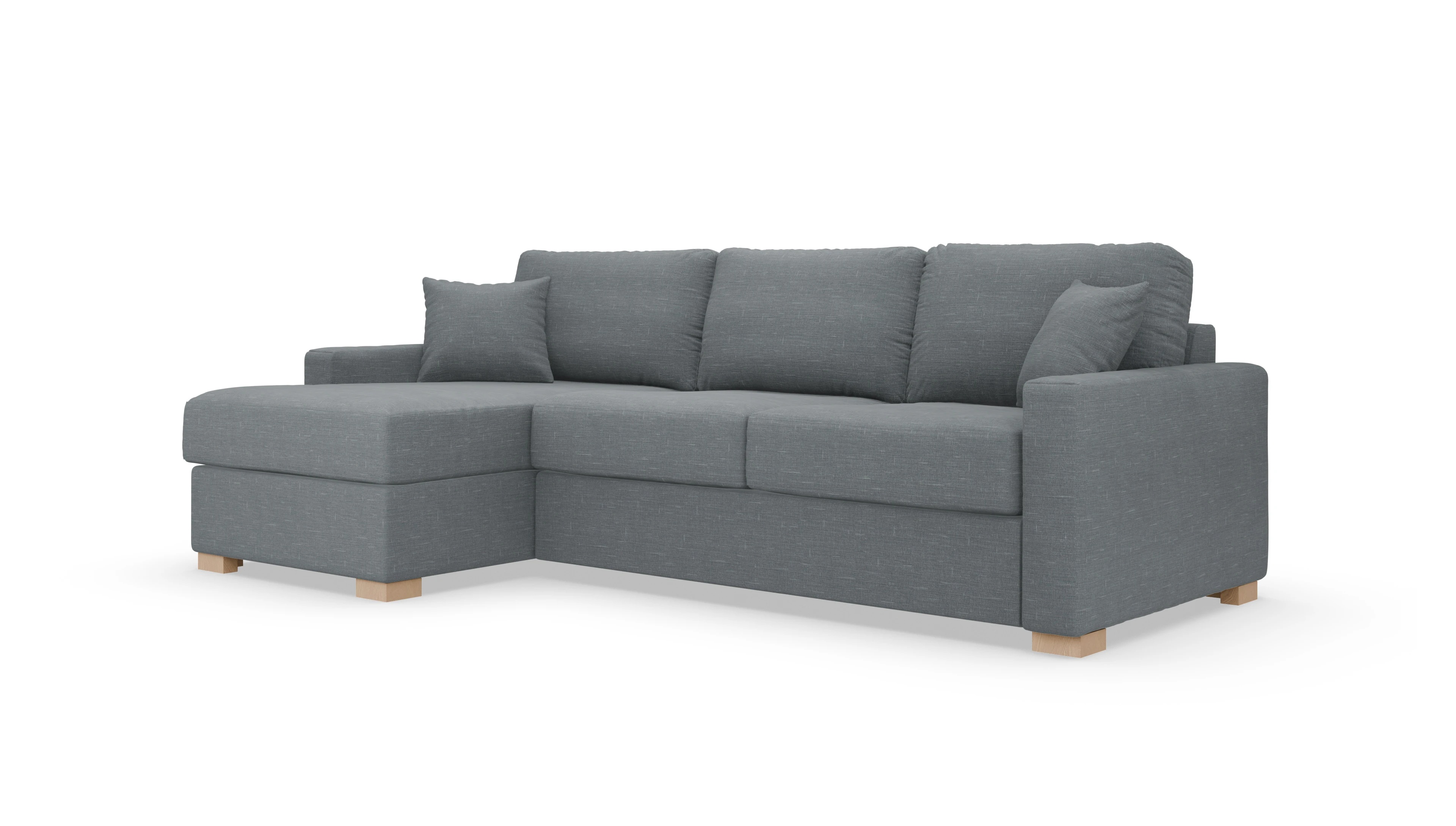 Ansicht des Produktes Christensen Sofa mit Rec links in Stoff grau
