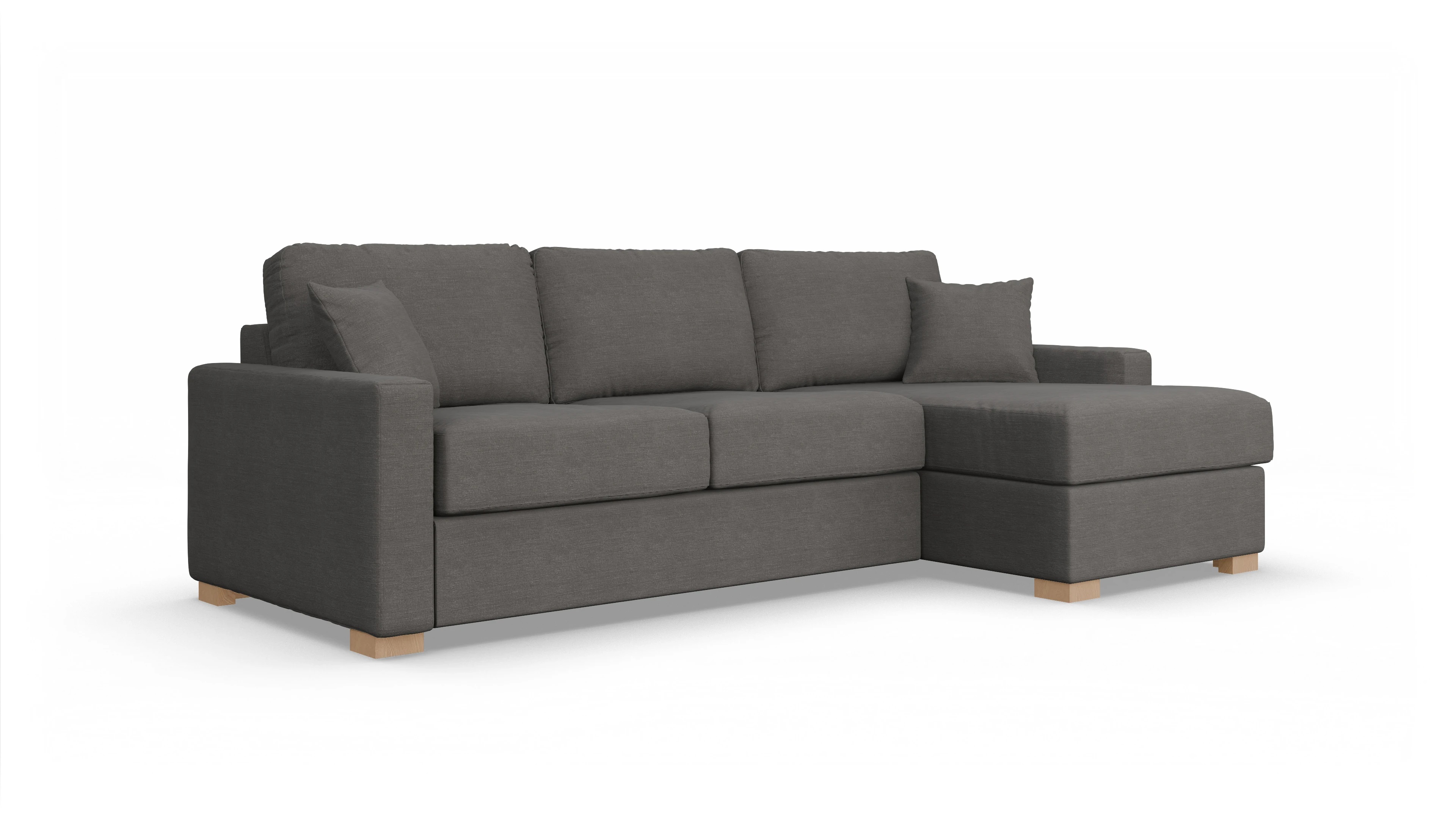 Ansicht des Produktes Christensen Sofa mit Rec rechts in Stoff grau