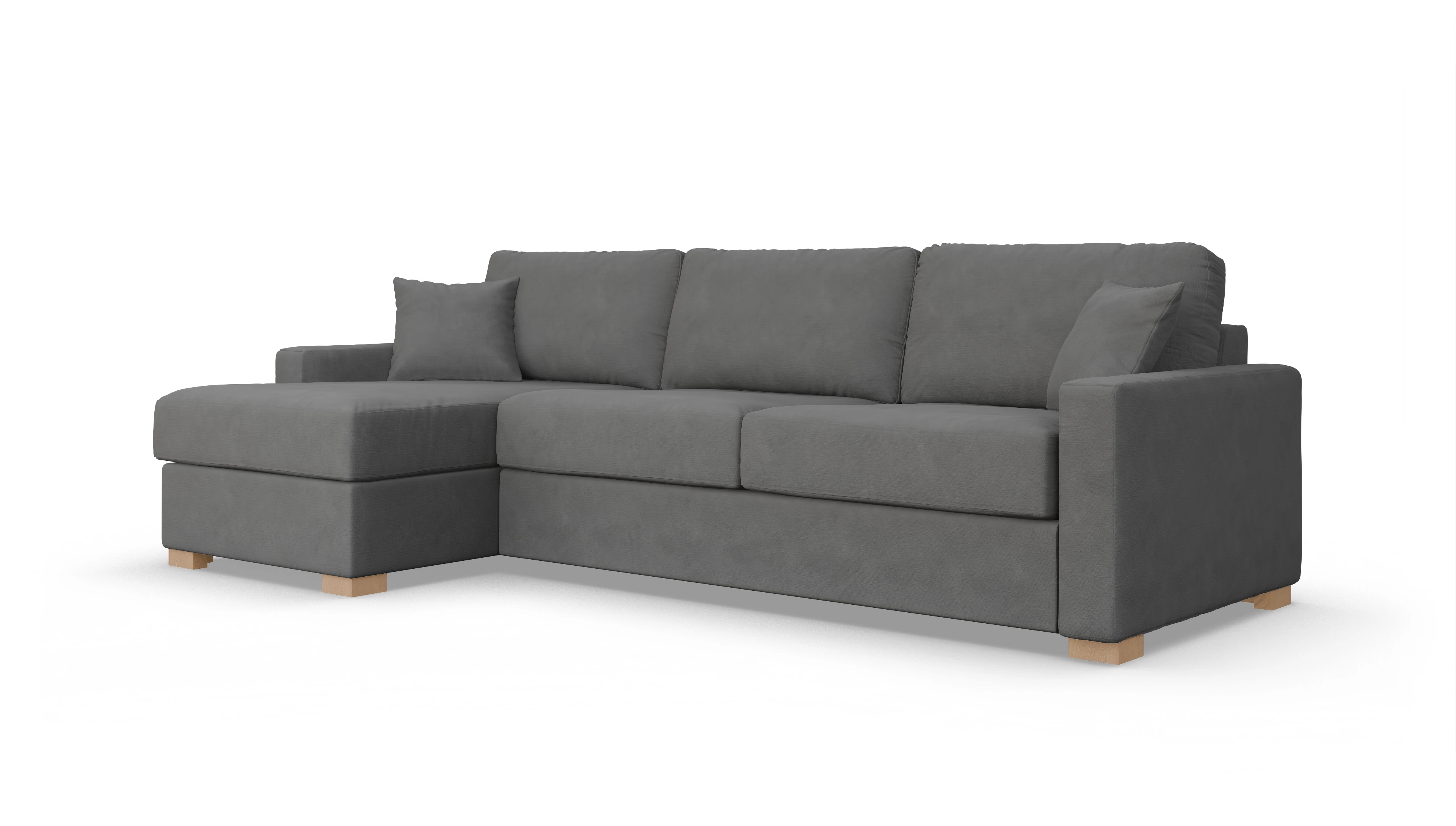 Ansicht des Produktes Christensen Sofa mit Rec links in Stoff grau