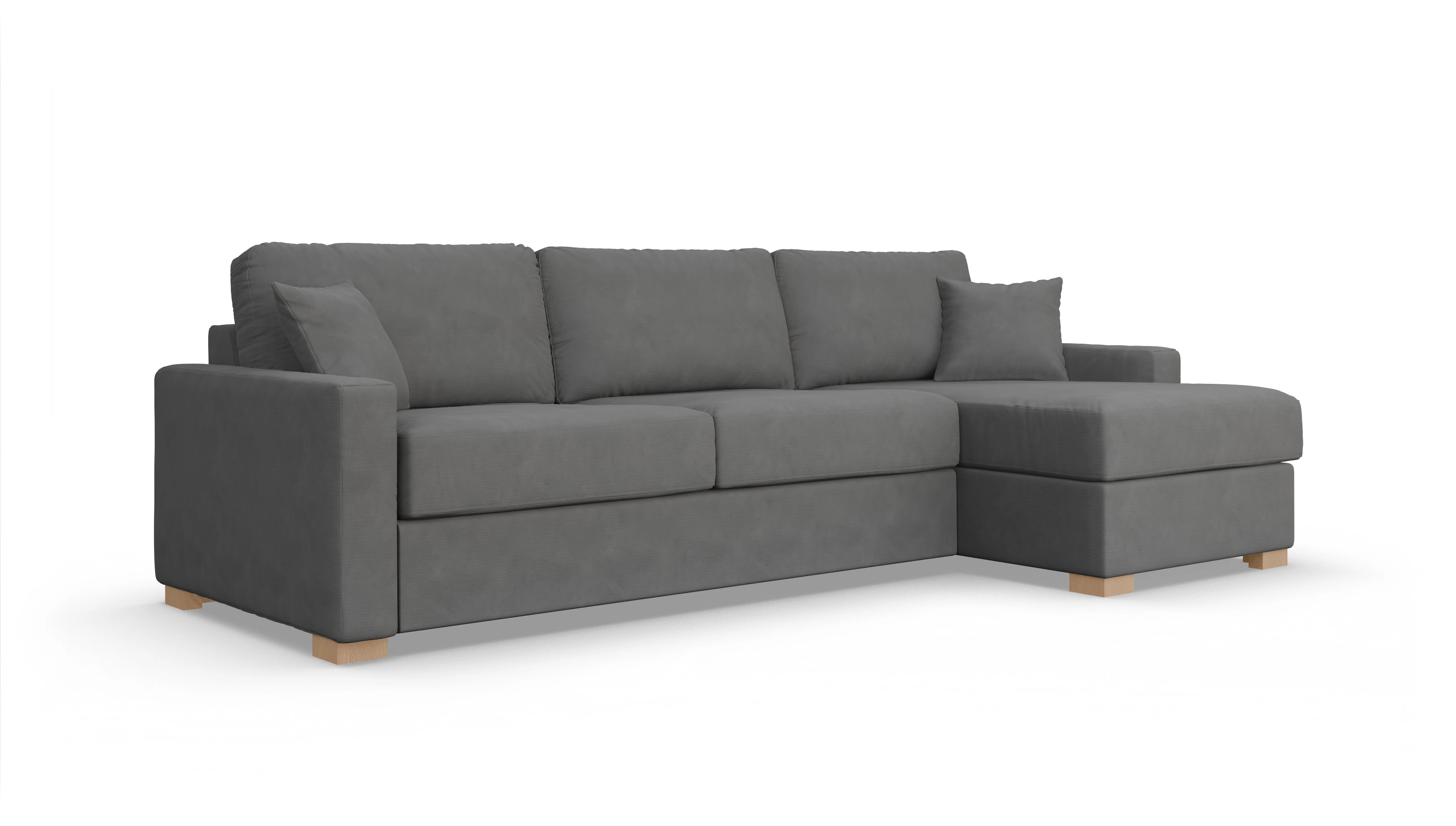 Ansicht des Produktes Christensen Sofa mit Rec rechts in Stoff grau
