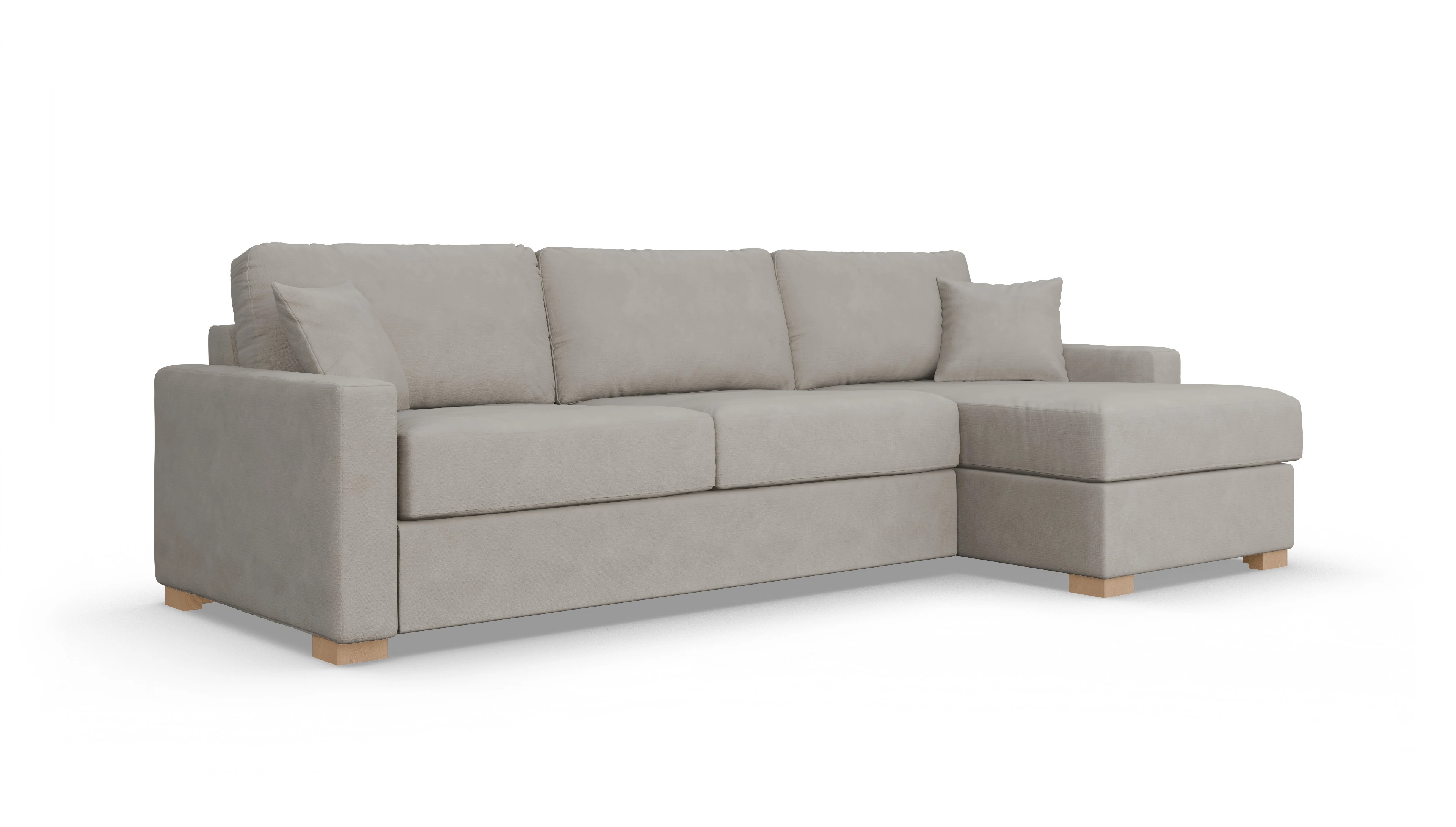 Ansicht des Produktes Christensen Sofa mit Rec rechts in Stoff grau