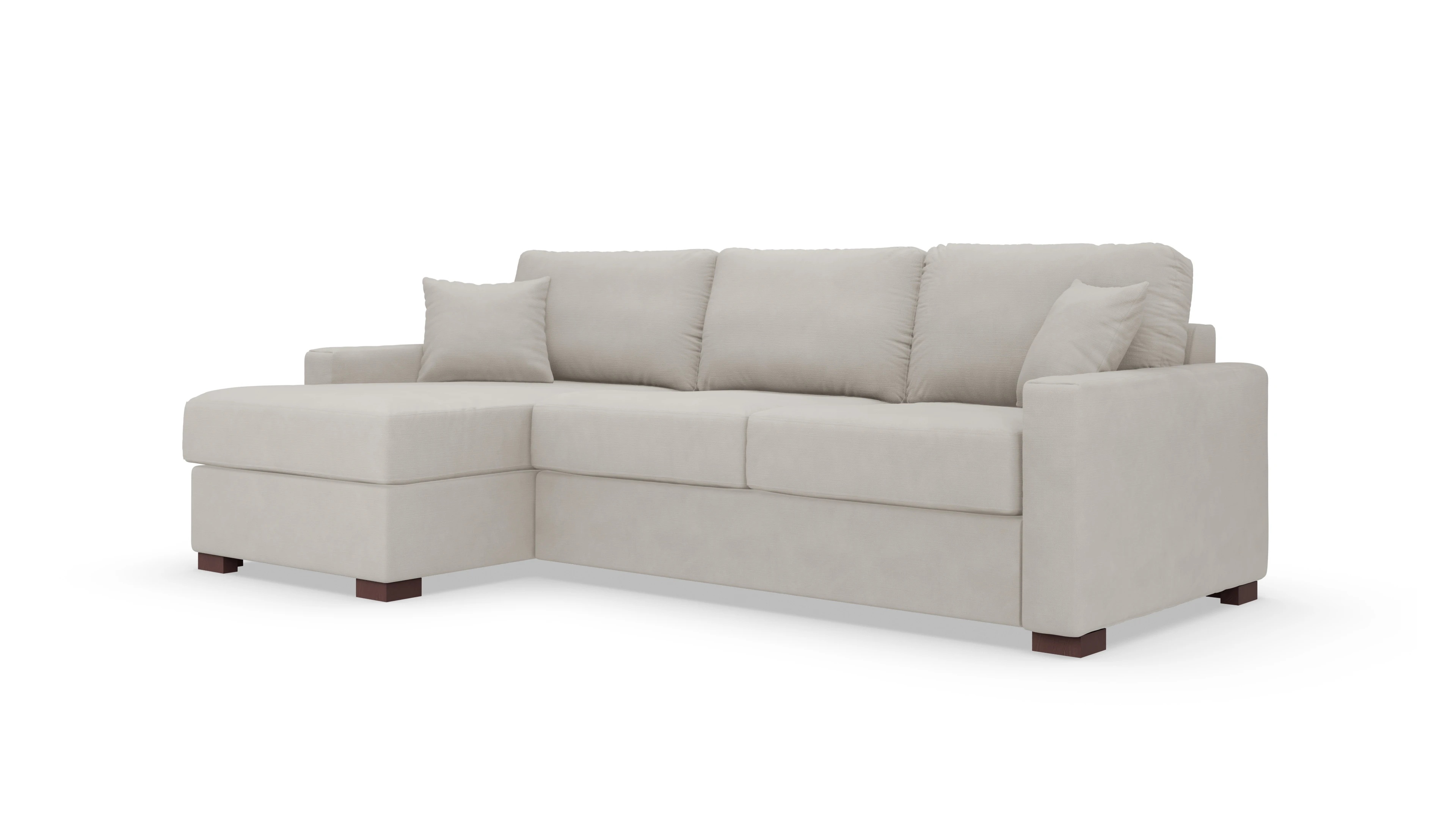 Ansicht des Produktes Christensen Sofa mit Rec links in Stoff grau