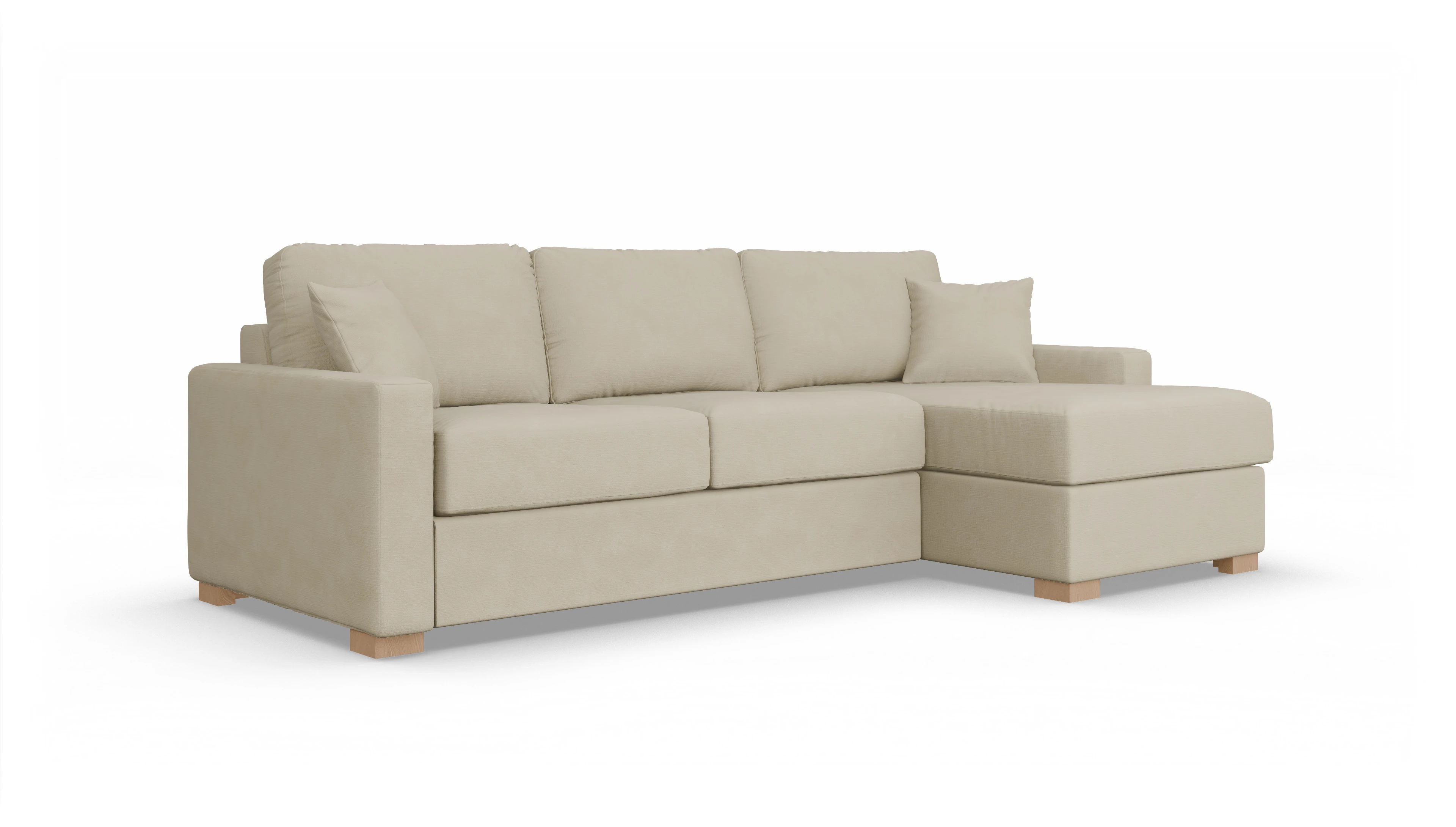 Ansicht des Produktes Christensen Sofa mit Rec rechts in Stoff beige