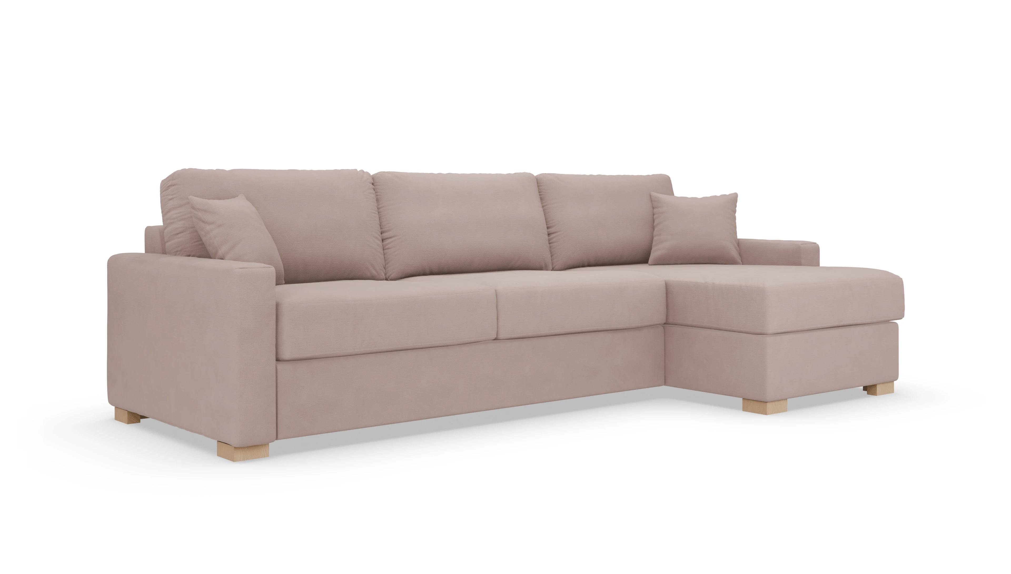 Schlafsofa Christensen Ansicht des Produktes Christensen Sofa mit Rec rechts in Stoff rot