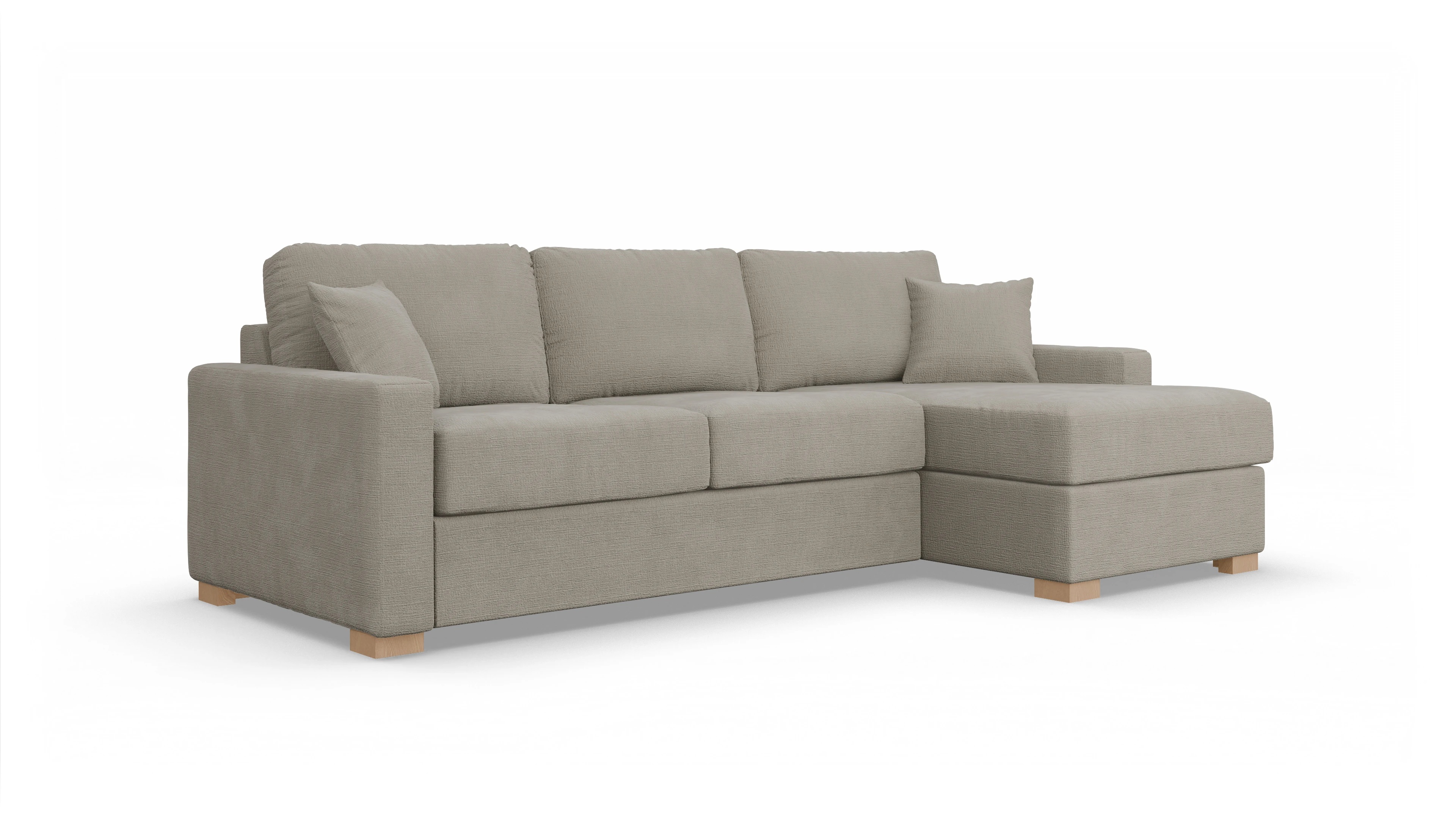 Ansicht des Produktes Christensen Sofa mit Rec rechts in Stoff beige