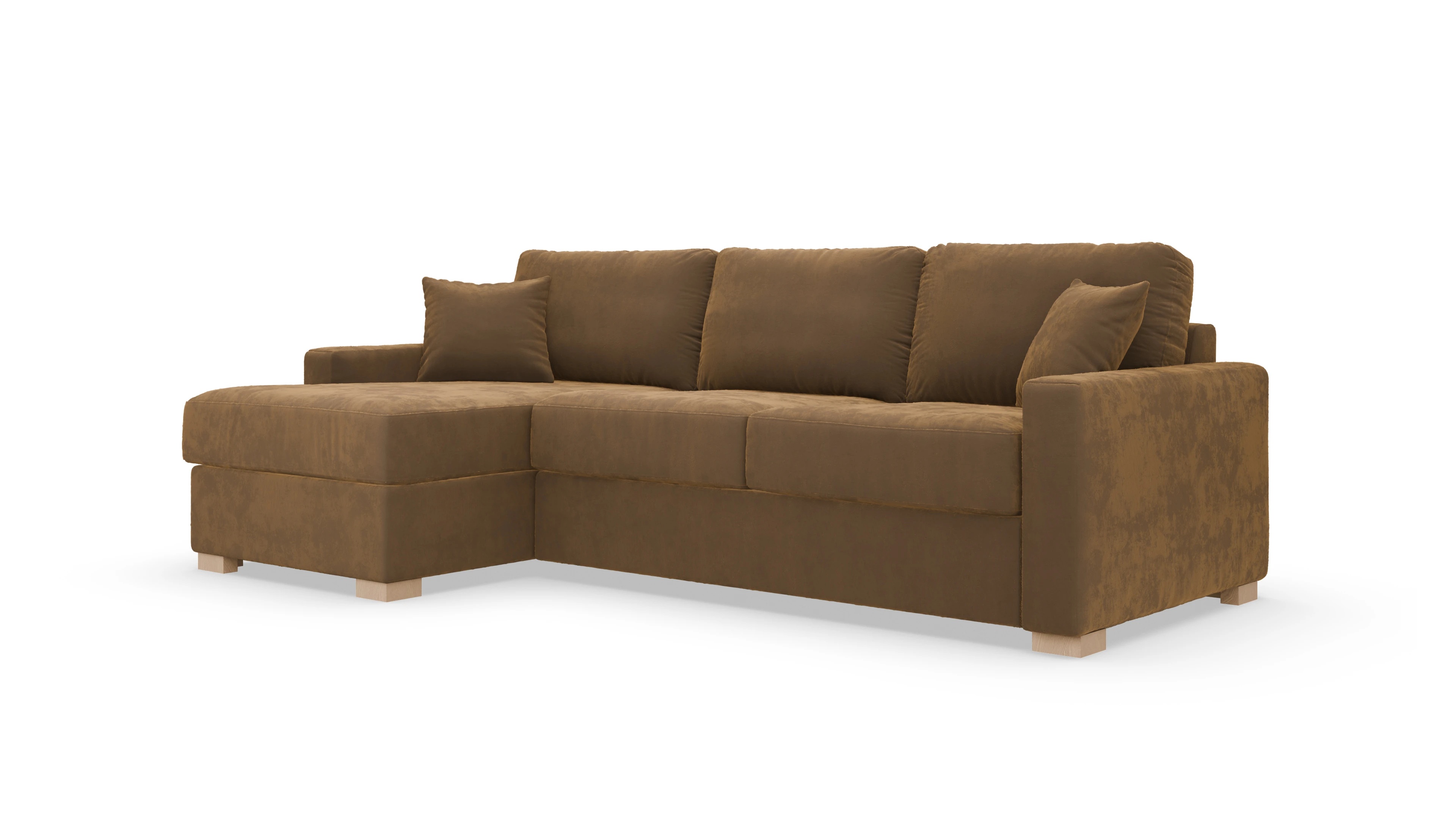 Ansicht des Produktes Christensen Sofa mit Rec links in Samt braun