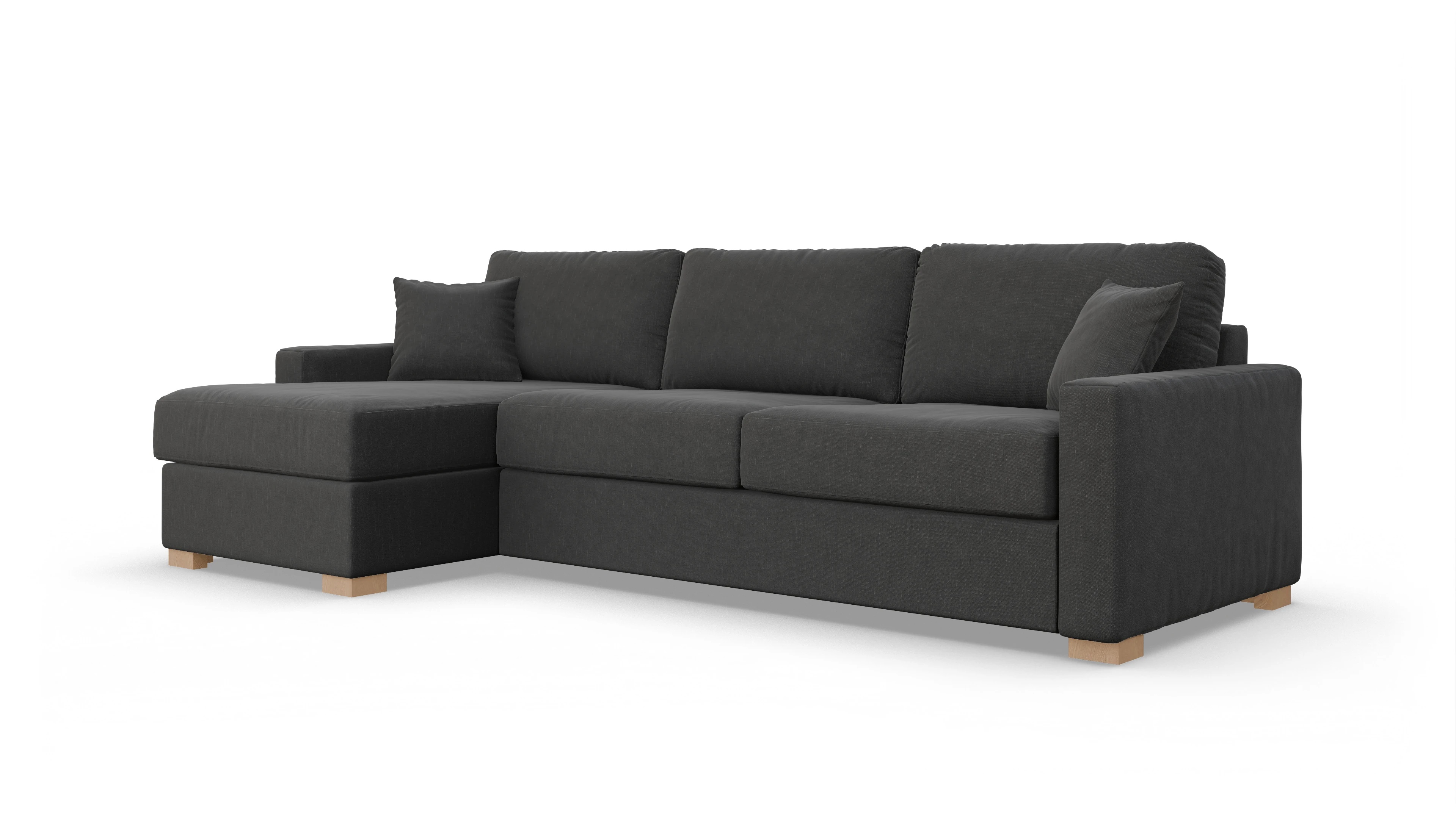 Ansicht des Produktes Christensen Sofa mit Rec links in Stoff grau