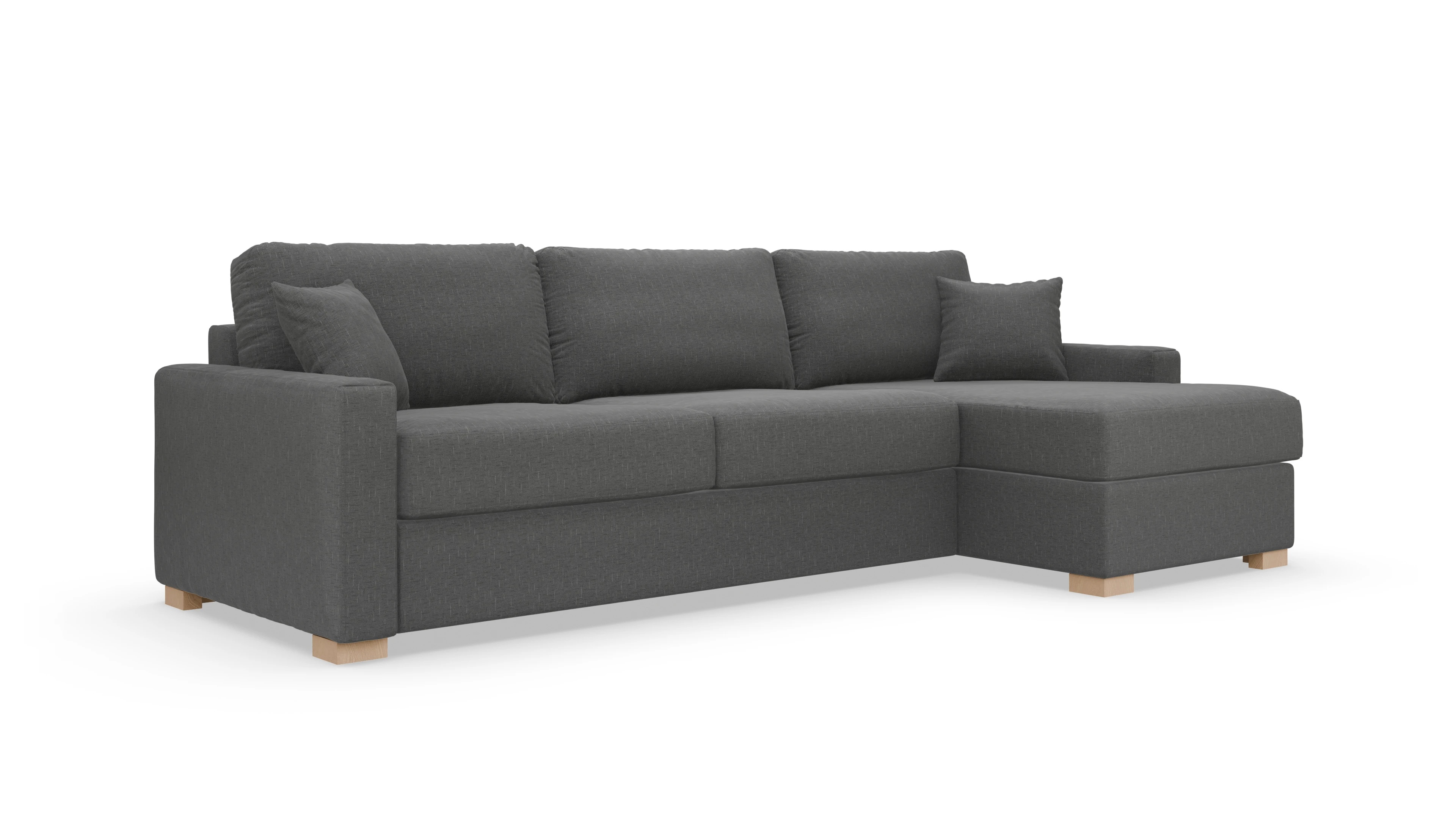 Ansicht des Produktes Christensen Sofa mit Rec rechts in Stoff grau