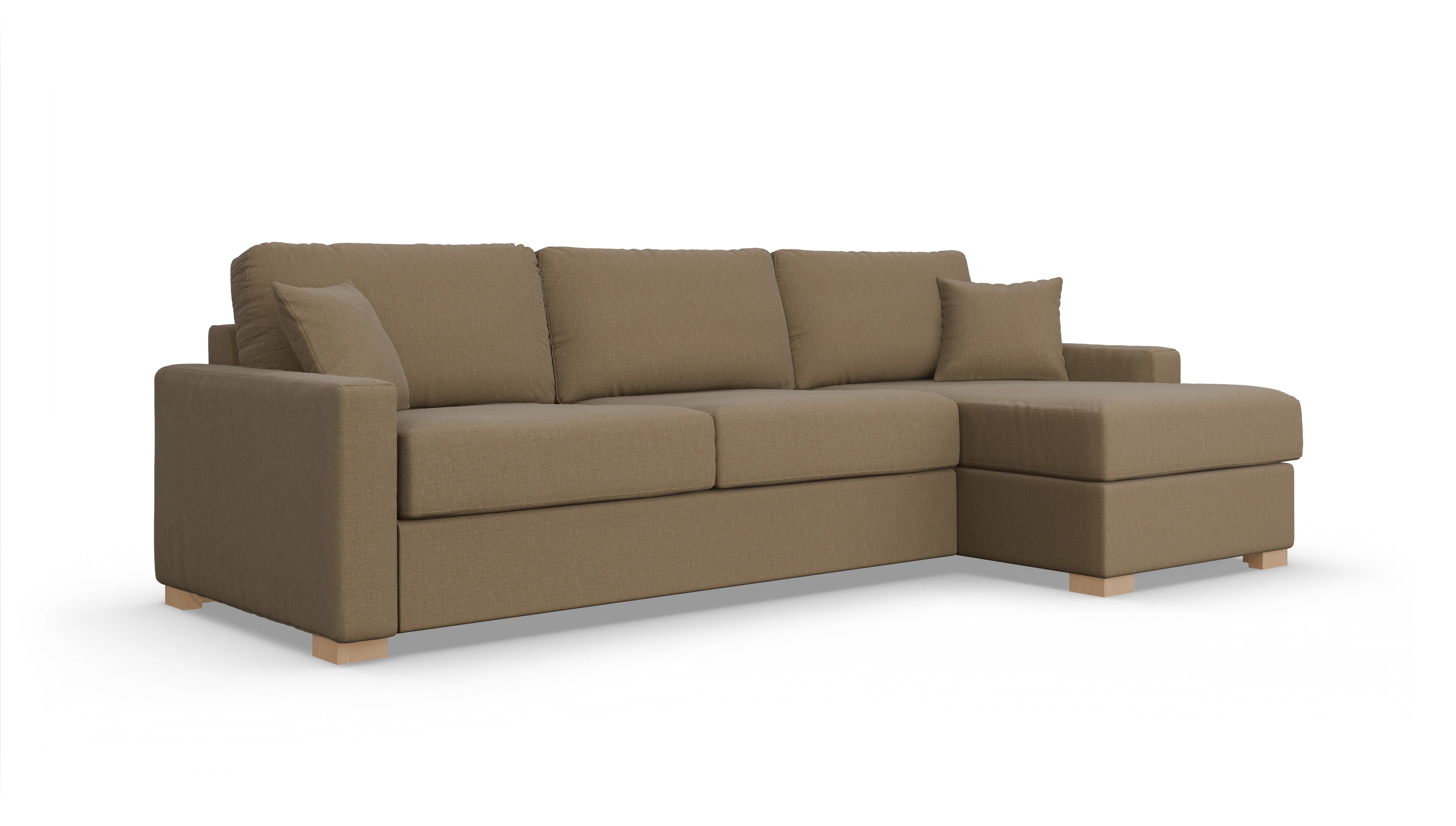 Ansicht des Produktes Christensen Sofa mit Rec rechts in Stoff braun