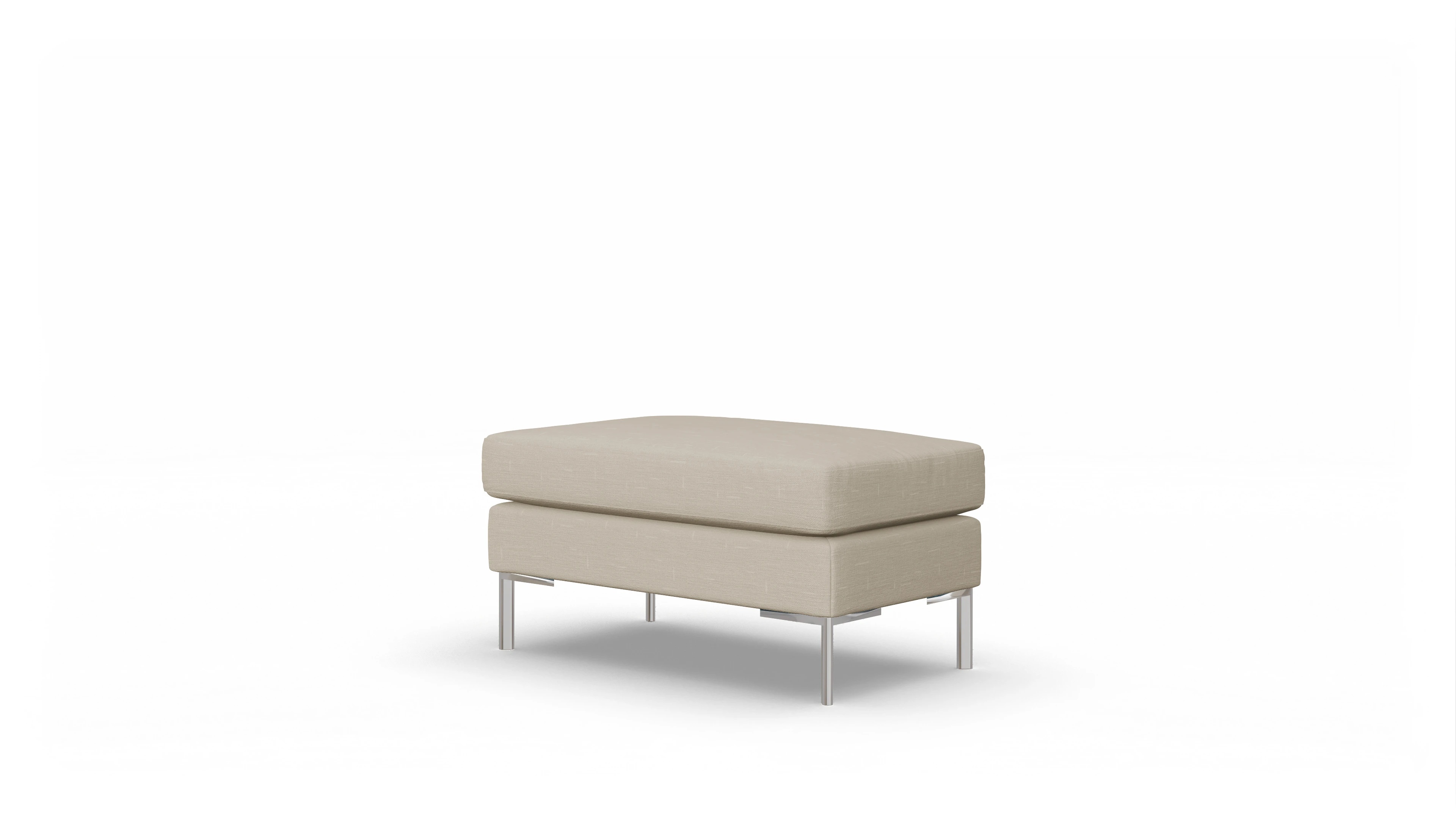 Ansicht des Produktes Pinedo Hocker in Stoff beige