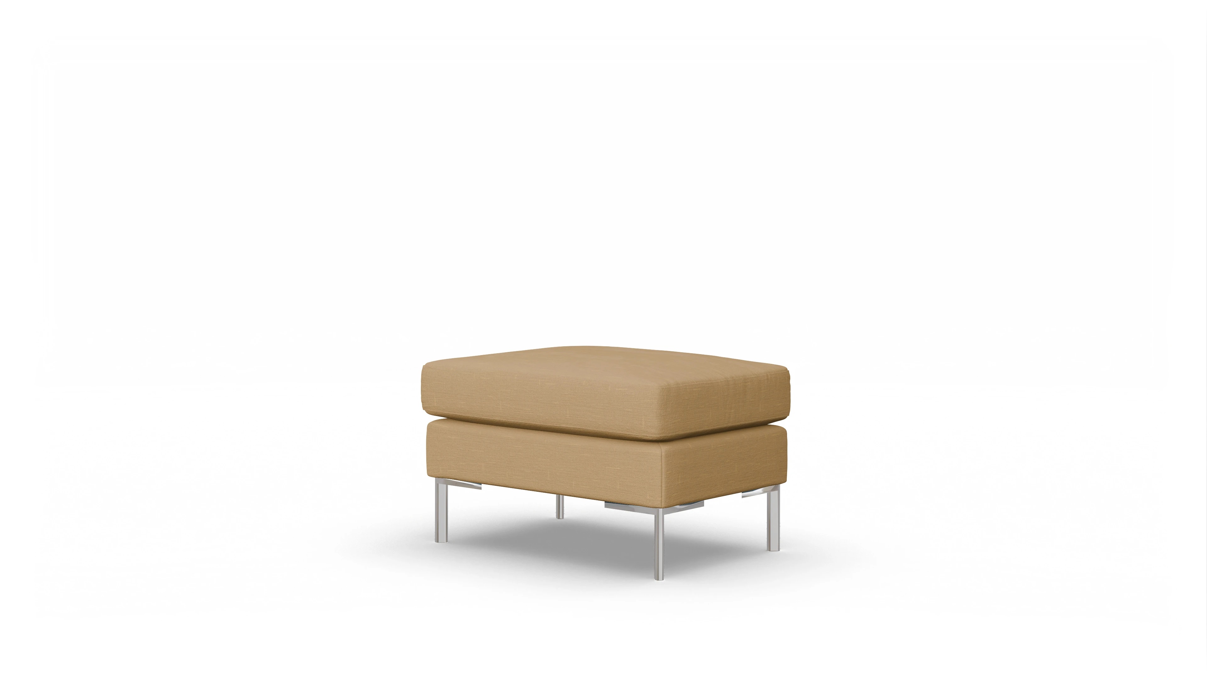 Ansicht des Produktes Pinedo Hocker in Stoff gelb