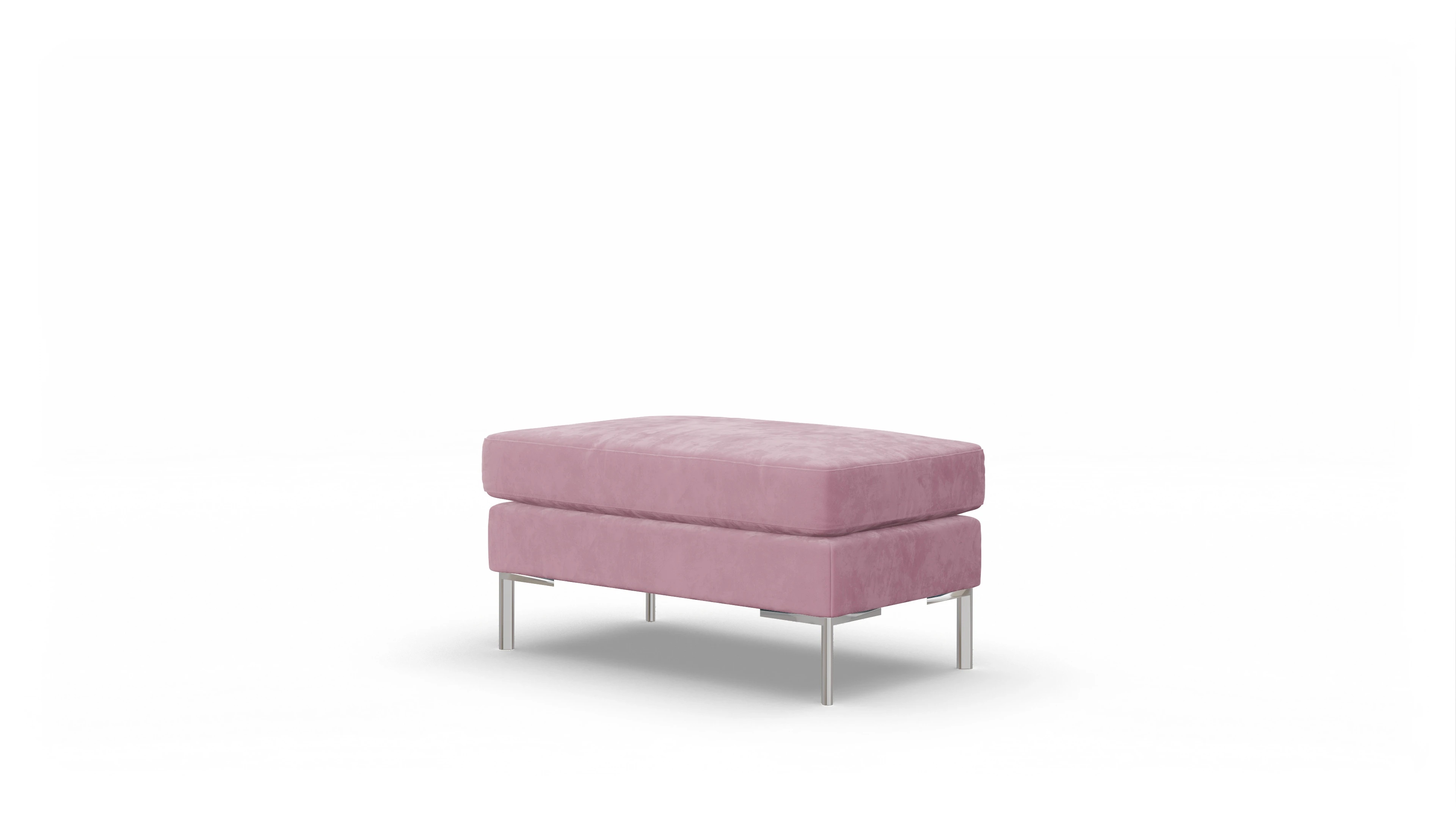 Ansicht des Produktes Pinedo Hocker in Samt rot