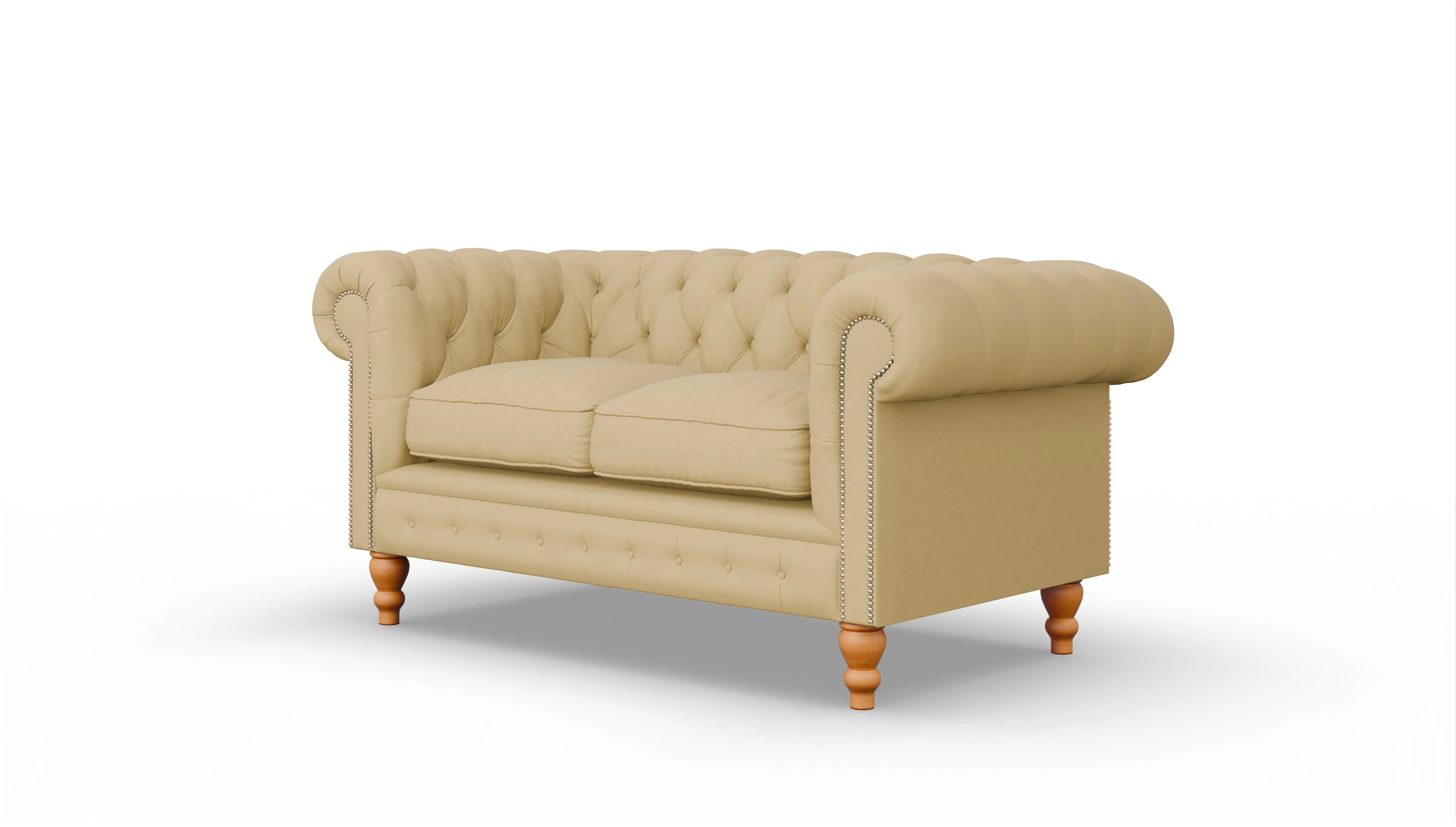 Ansicht des Produktes Russel 2-Sitzer in Leder gelb