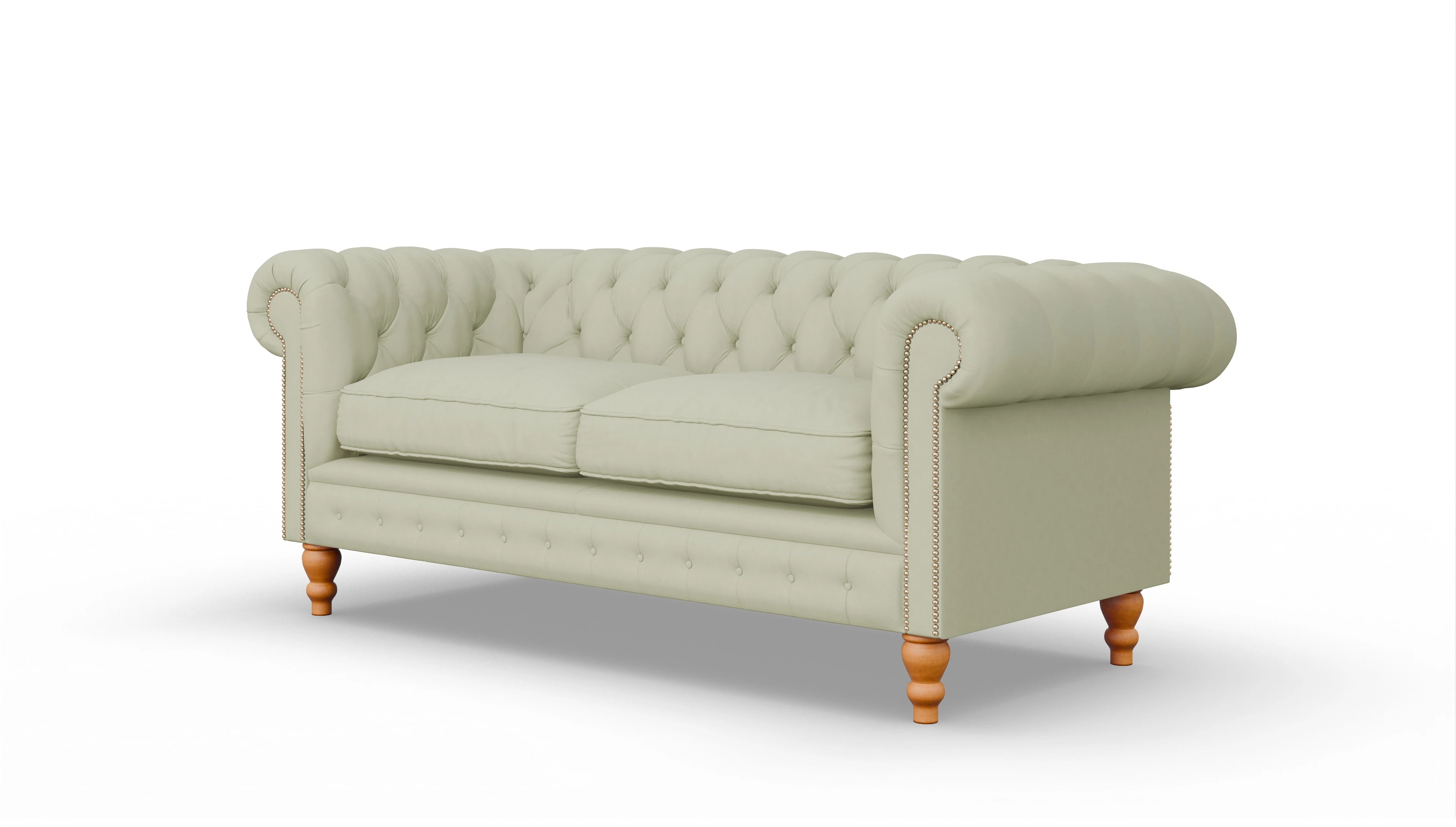 Ansicht des Produktes Russel 3-Sitzer in Leder grau