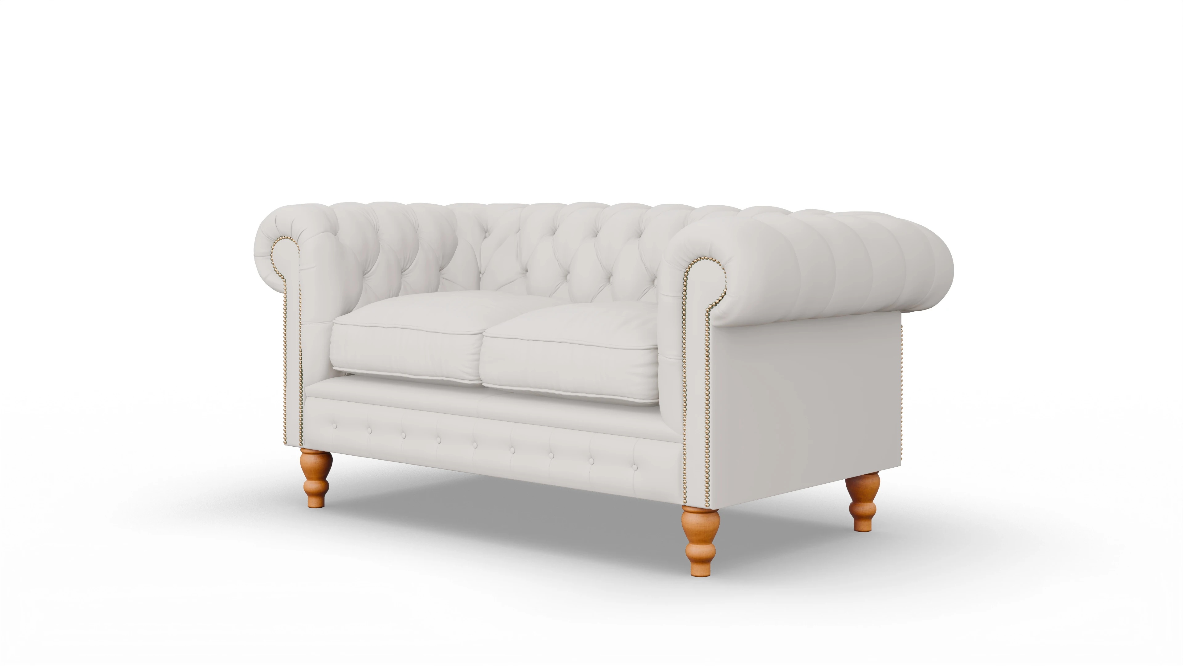 Ansicht des Produktes Russel 2-Sitzer in Leder weiß