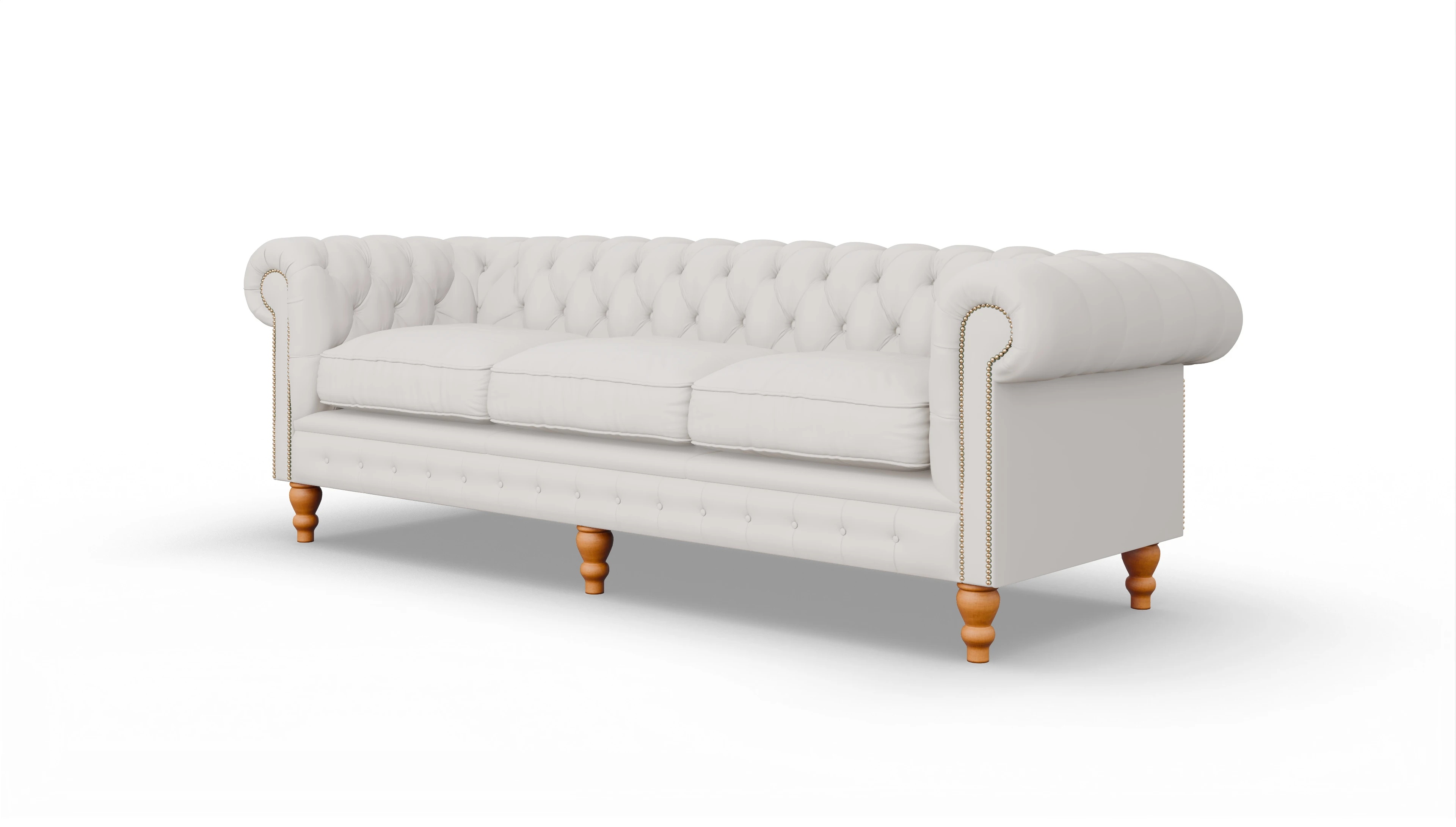 Ansicht des Produktes Russel 4-Sitzer in Leder weiß